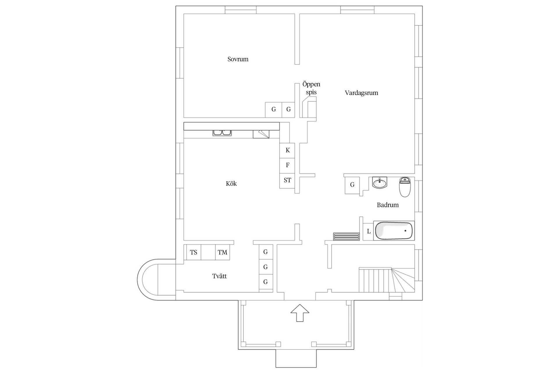 Villa, Nya Kyrkogatan 5, Centrum, Kristinehamn