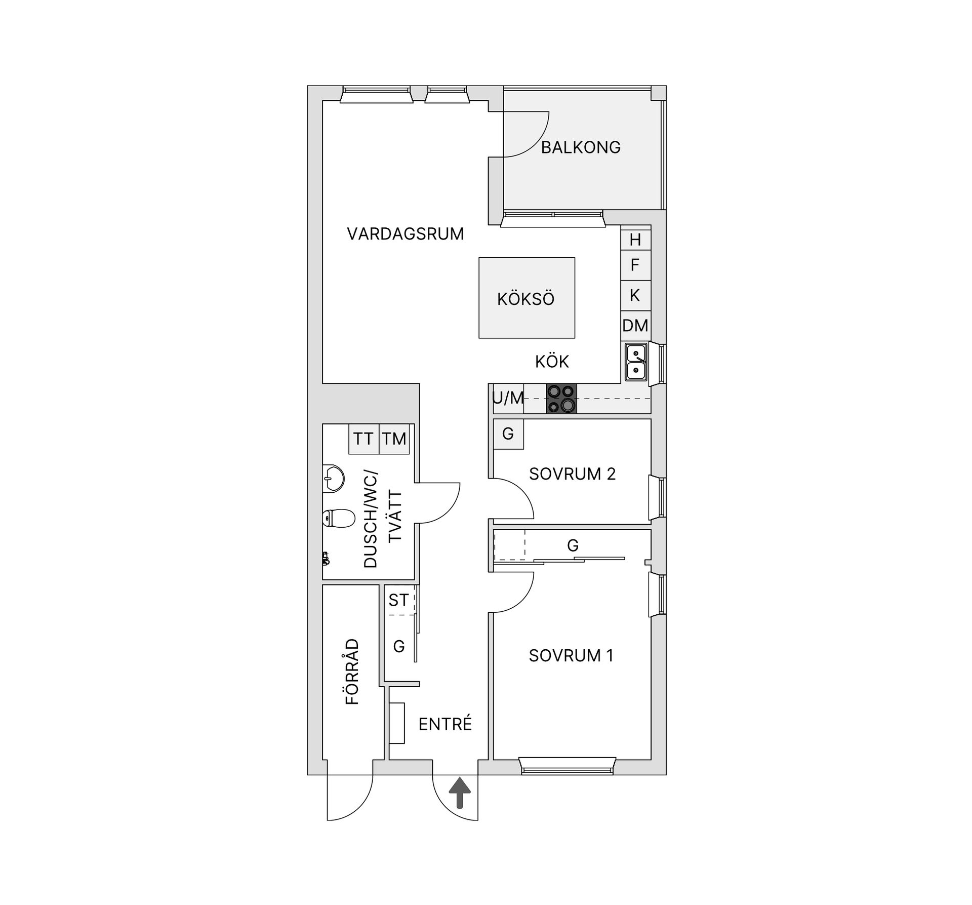 Bostadsrätt, Brogårdsvägen 25M, Skedala, Halmstad