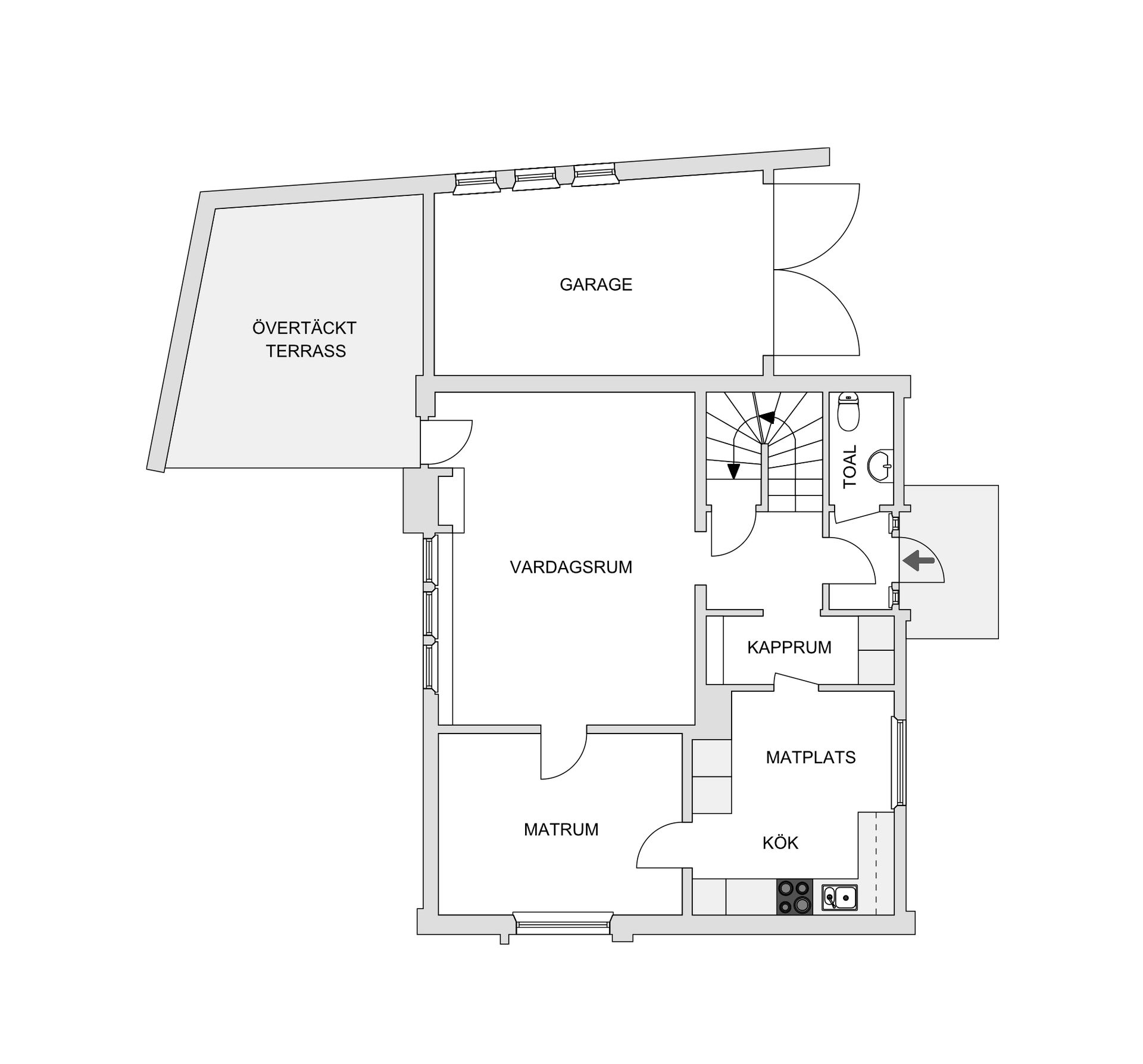 Villa, Klockarevägen 28, Mossle, Värnamo