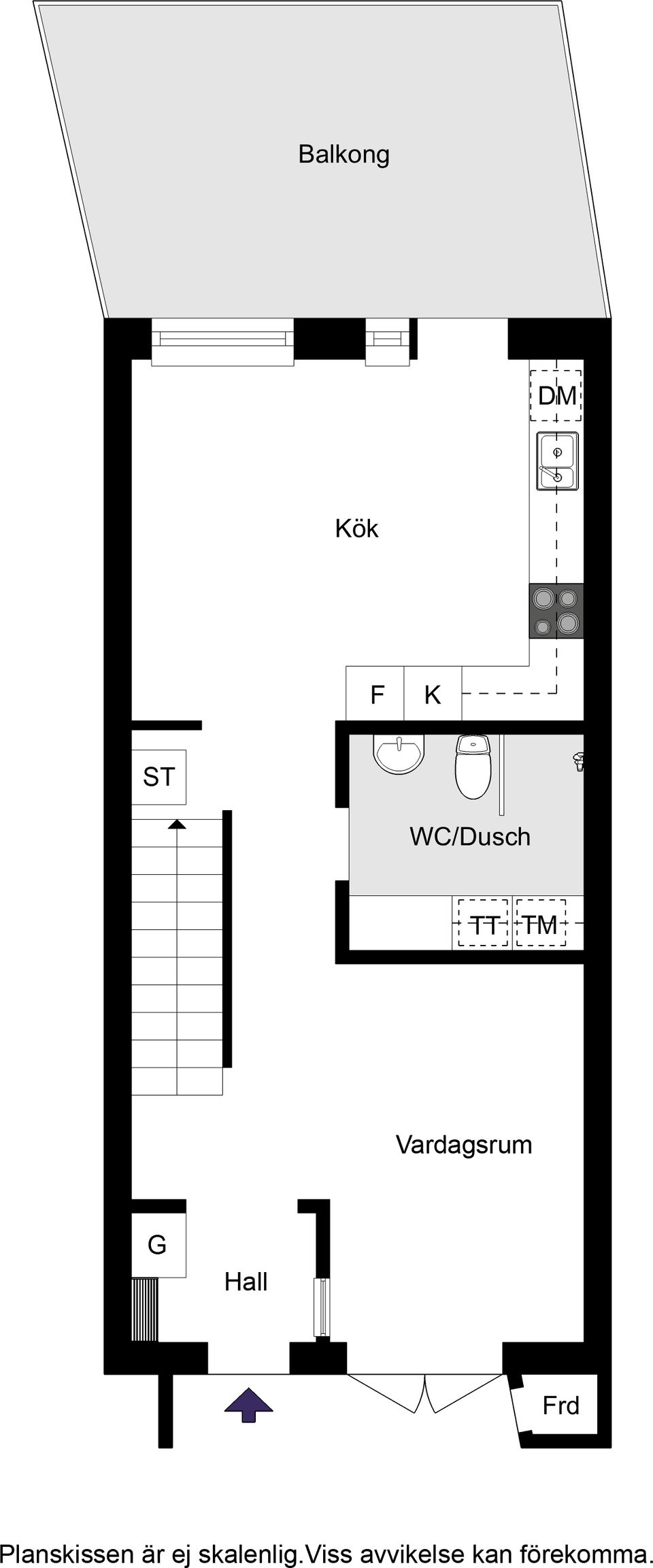 Bostadsrätt, Hallandsgatan 63C, Halmstad centrum, Halmstad