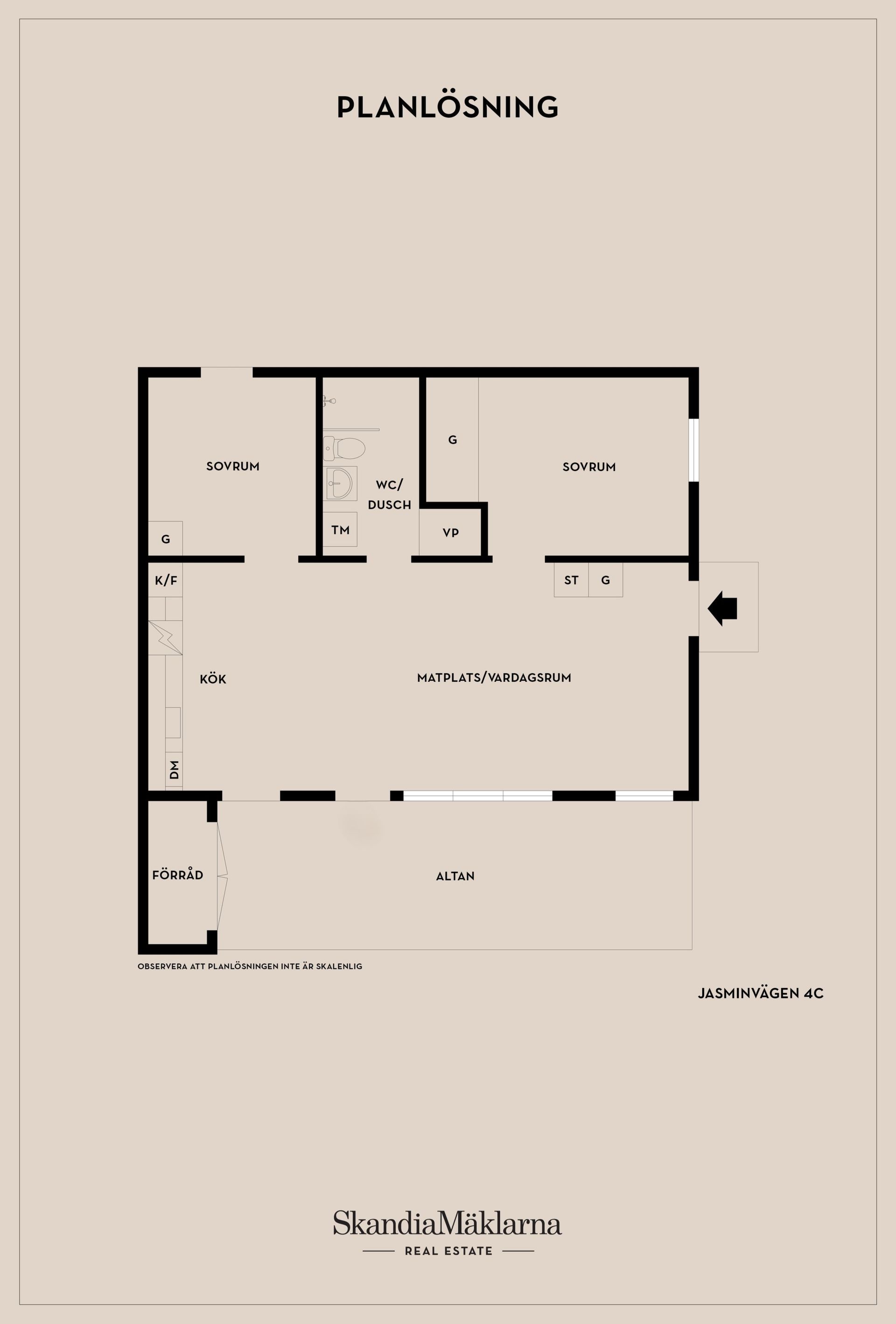 Radhus, Jasminvägen 4C, Mellösa, Flen