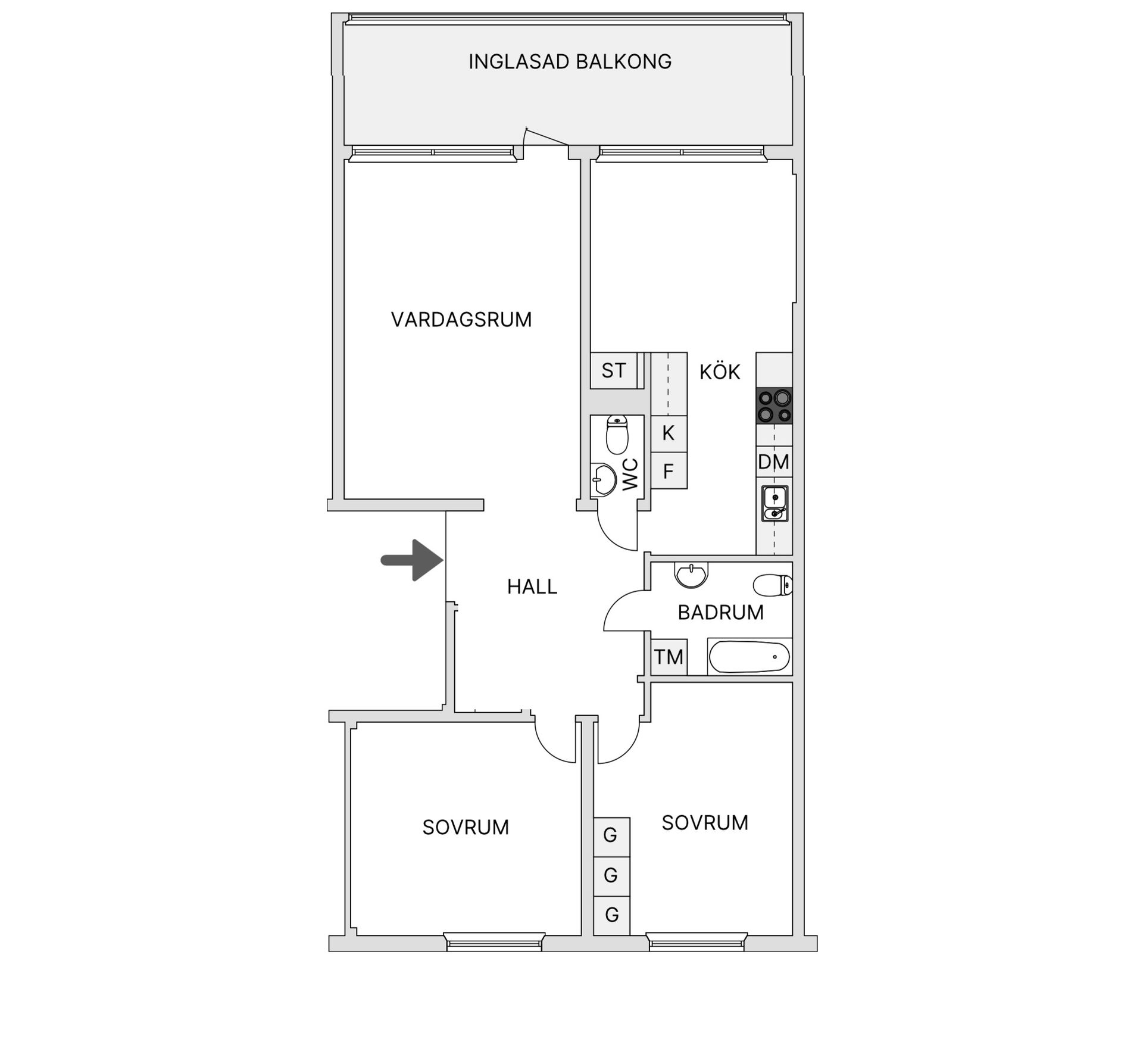 Bostadsrätt, Myntgatan 113, Moröhöjden, Skellefteå
