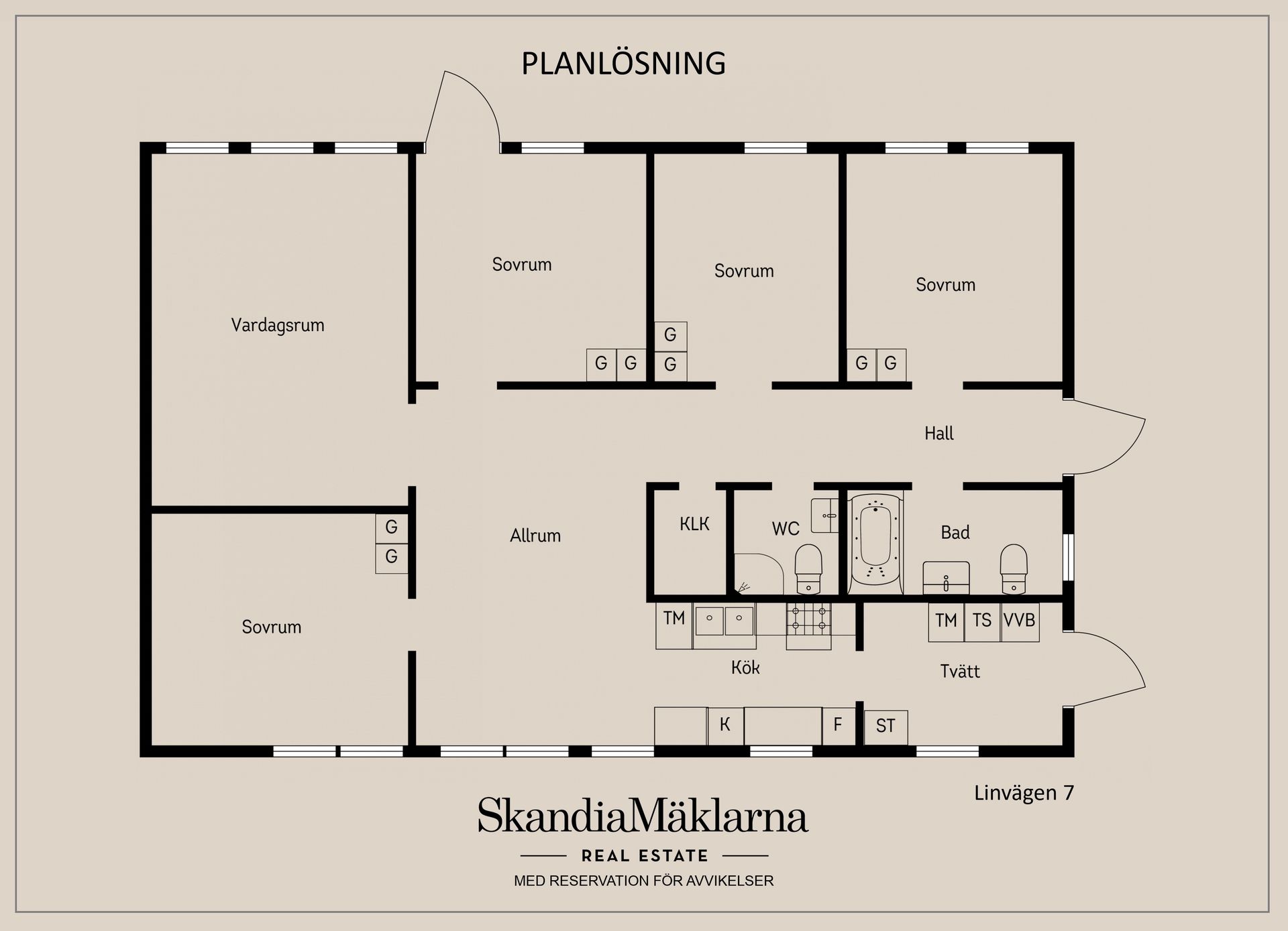 Villa, Linvägen 7, Skellefteå