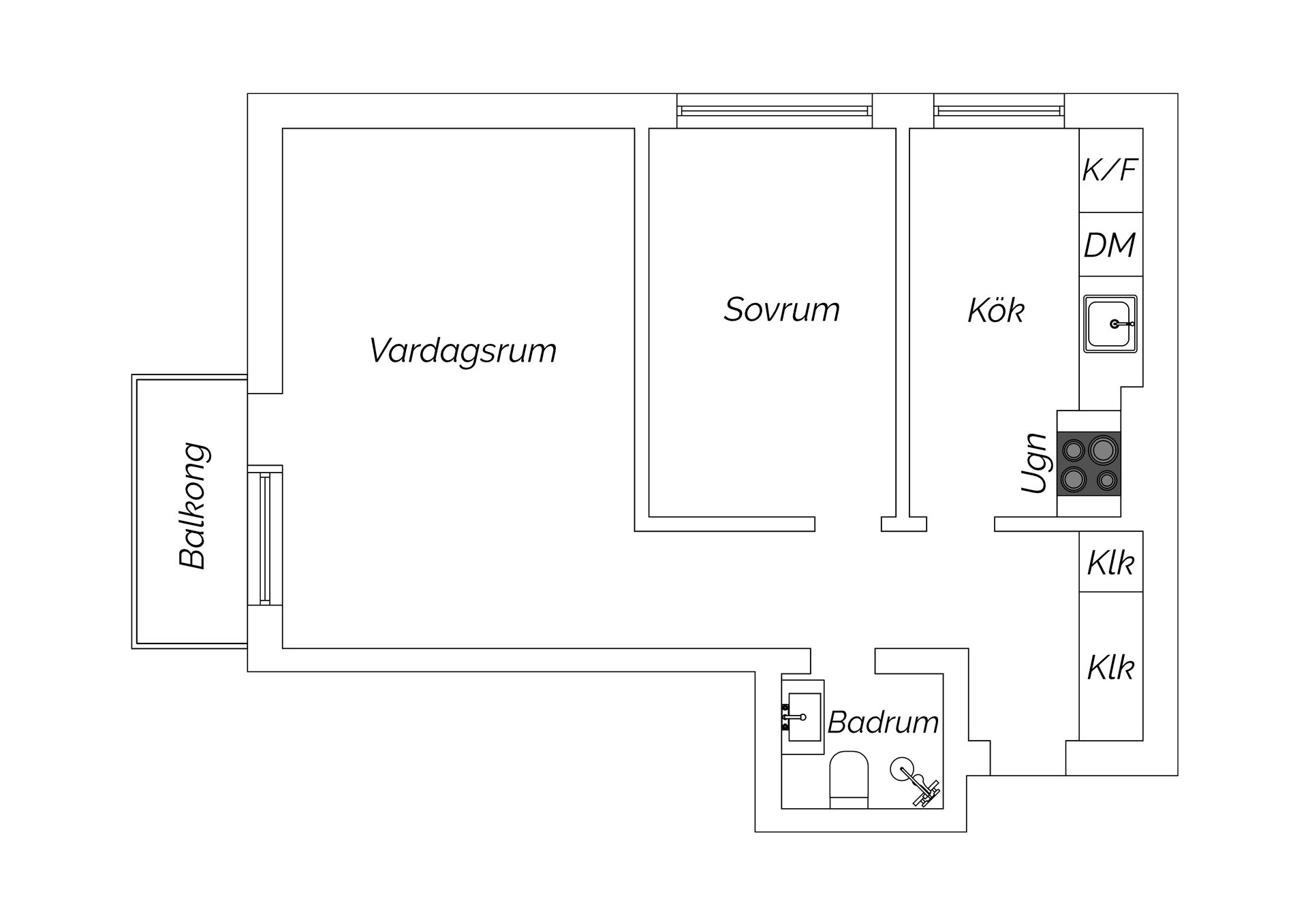 Bostadsrätt, Östra Bernadottesgatan 39B, Limhamn, Malmö