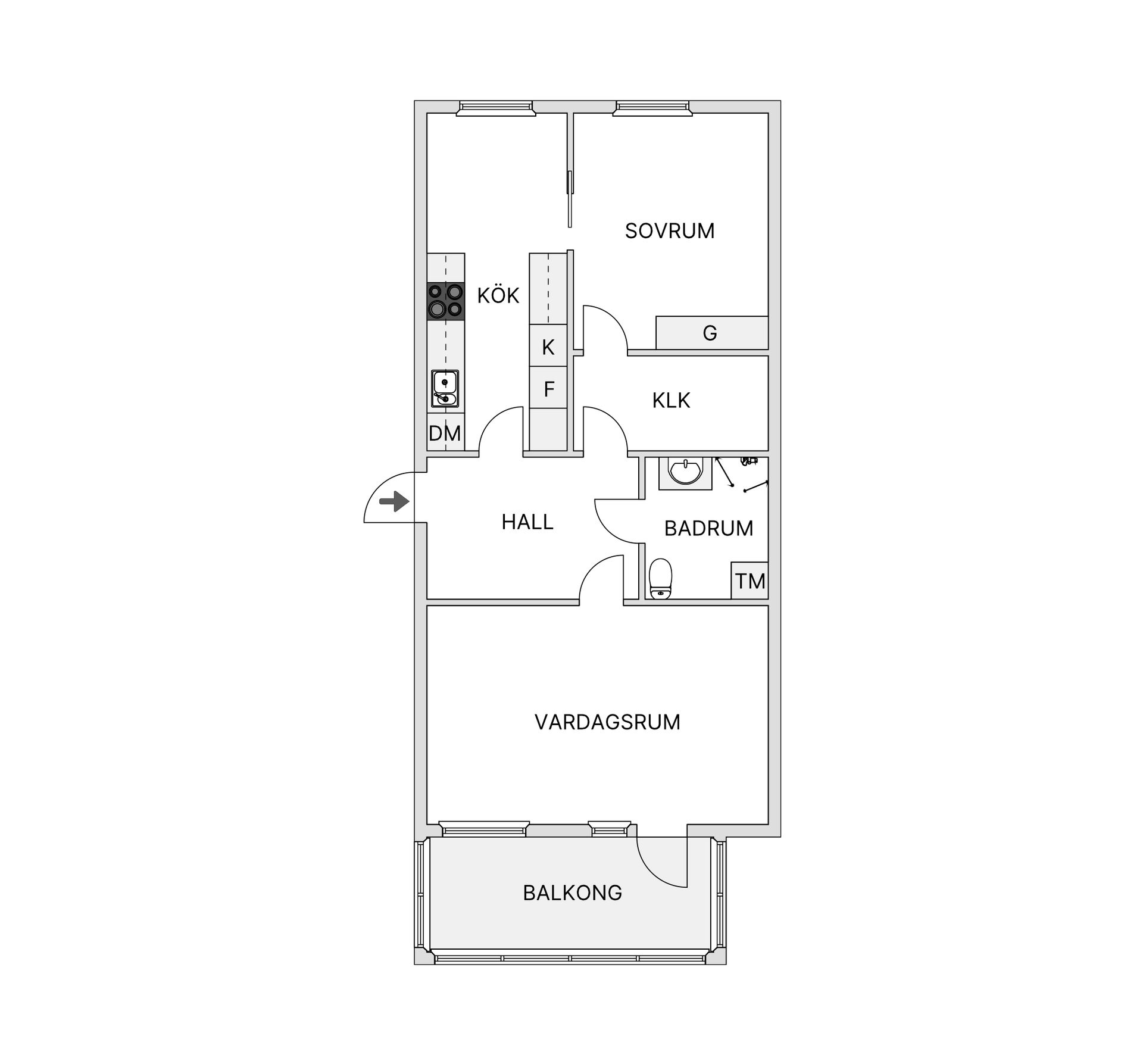 Bostadsrätt, Färgargränd 13, Lugnvik, Östersund
