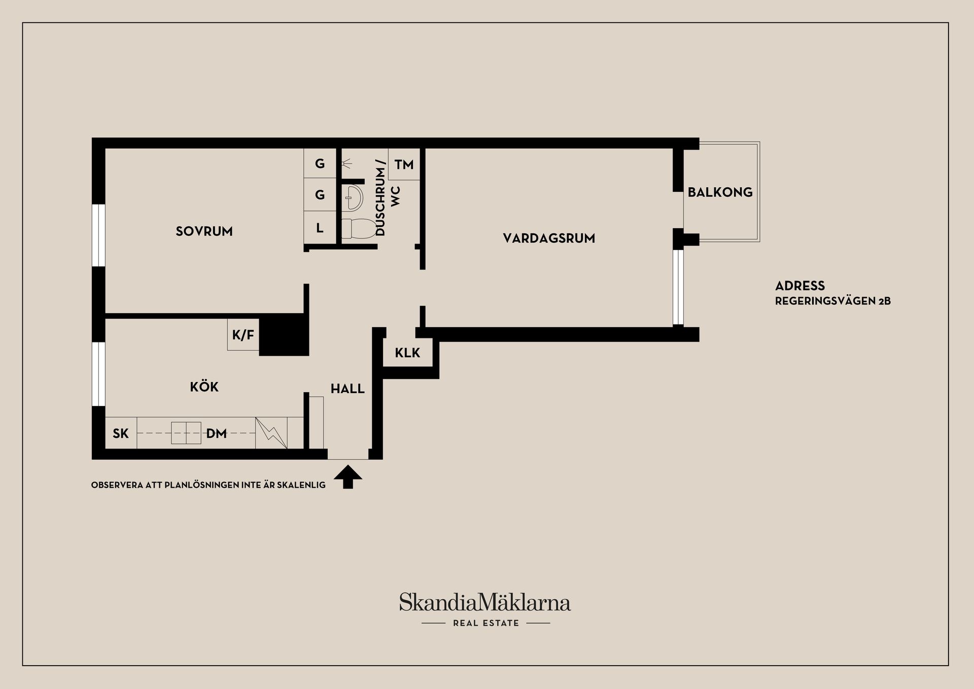 Bostadsrätt, Regeringsvägen 2B, Oppeby, Nyköping