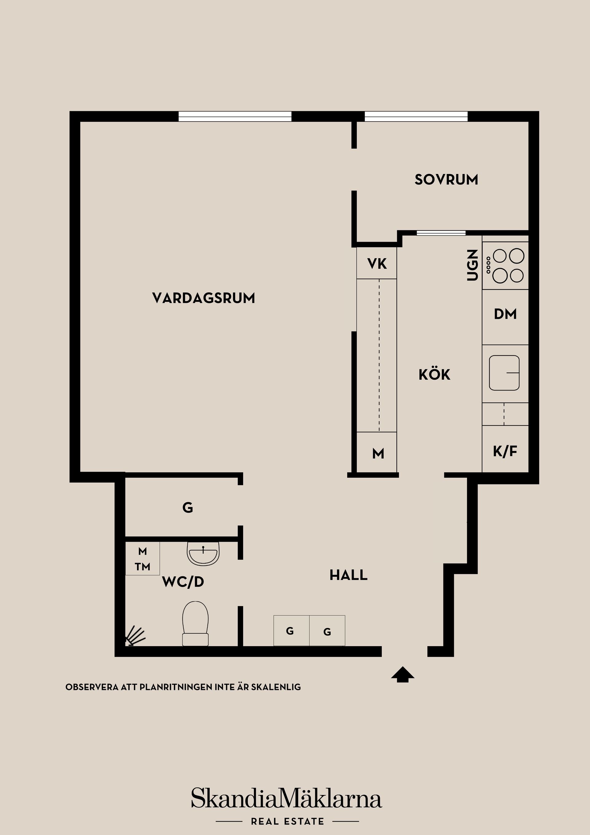 Bostadsrätt, Vintervägen 26, Vån 3/4, Gamla Råsunda, Solna