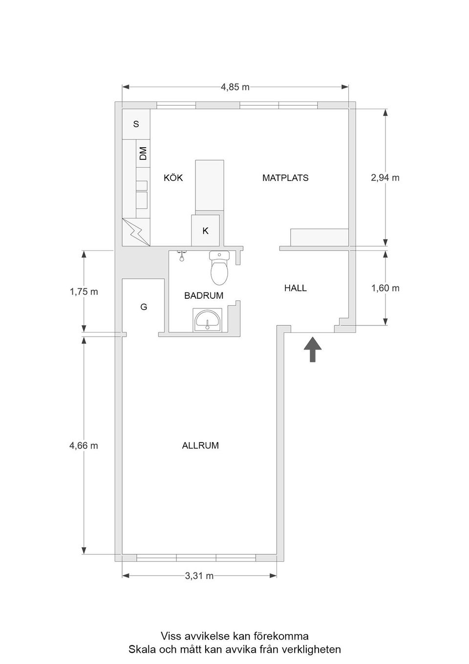 Bostadsrätt, Vasavägen 44G, Centralt, Linköping