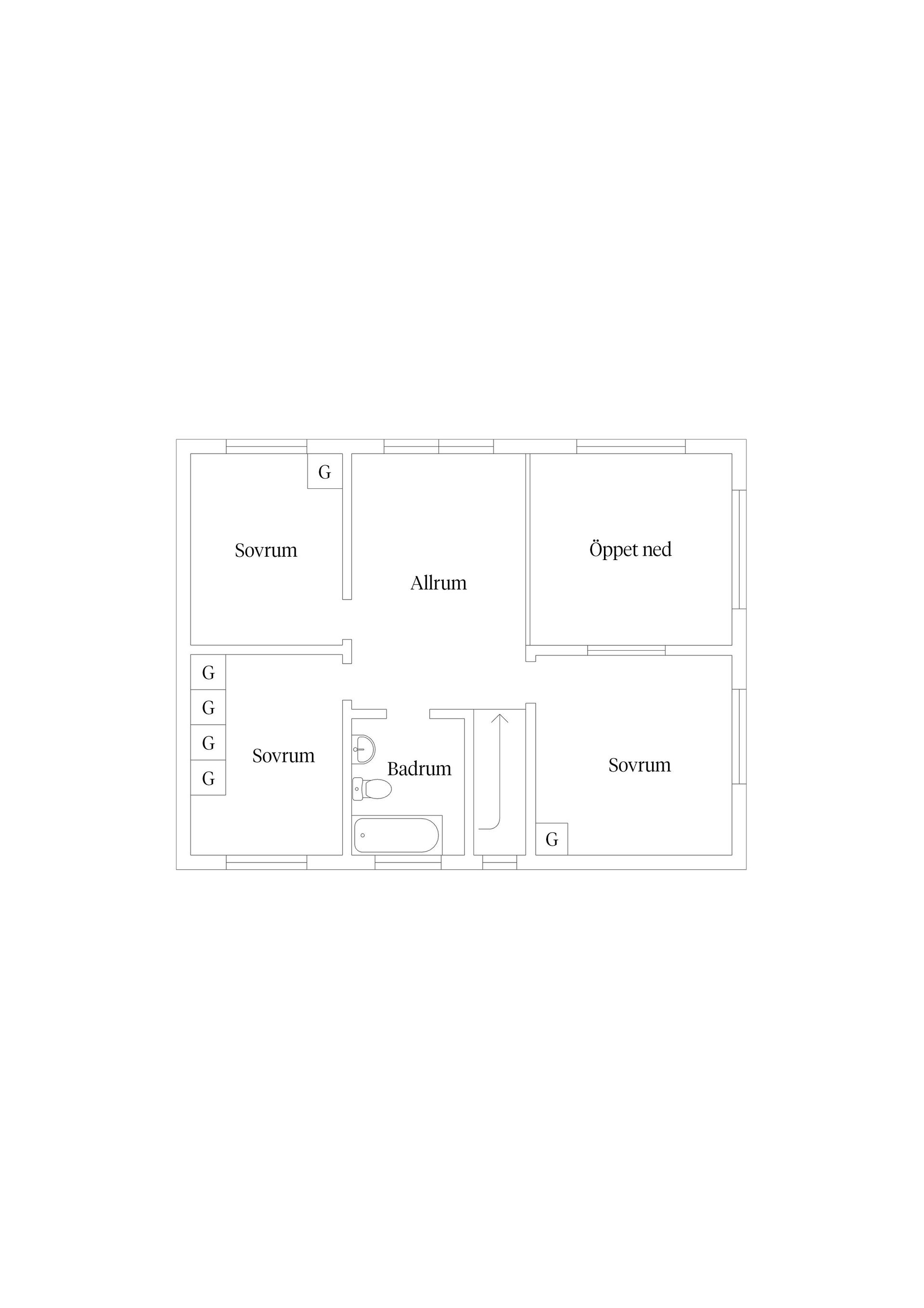 Bostadsrätt, Radhus, Sankt Eriksvägen 12B, Glömsta, Huddinge