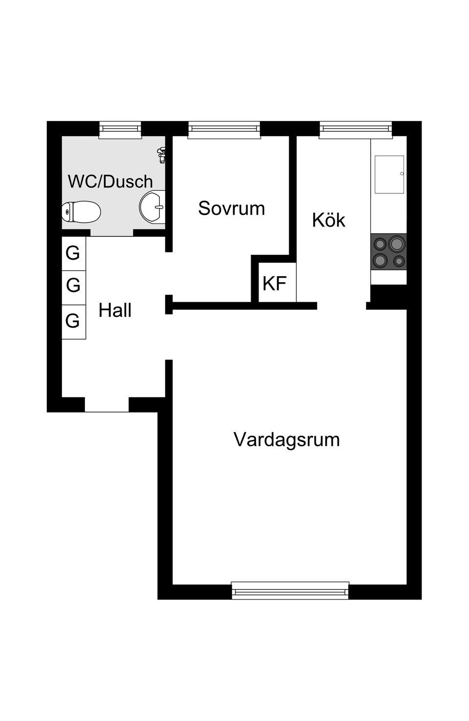 Bostadsrätt, Cedergrensvägen 48, 1tr, Telefonplan, Stockholm