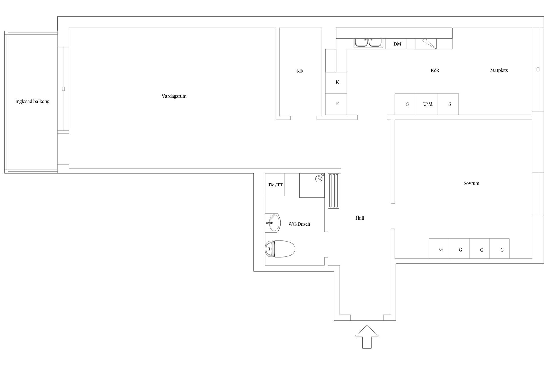 Bostadsrätt, Langenbergsgatan 2B, Blåsbo, Västerås