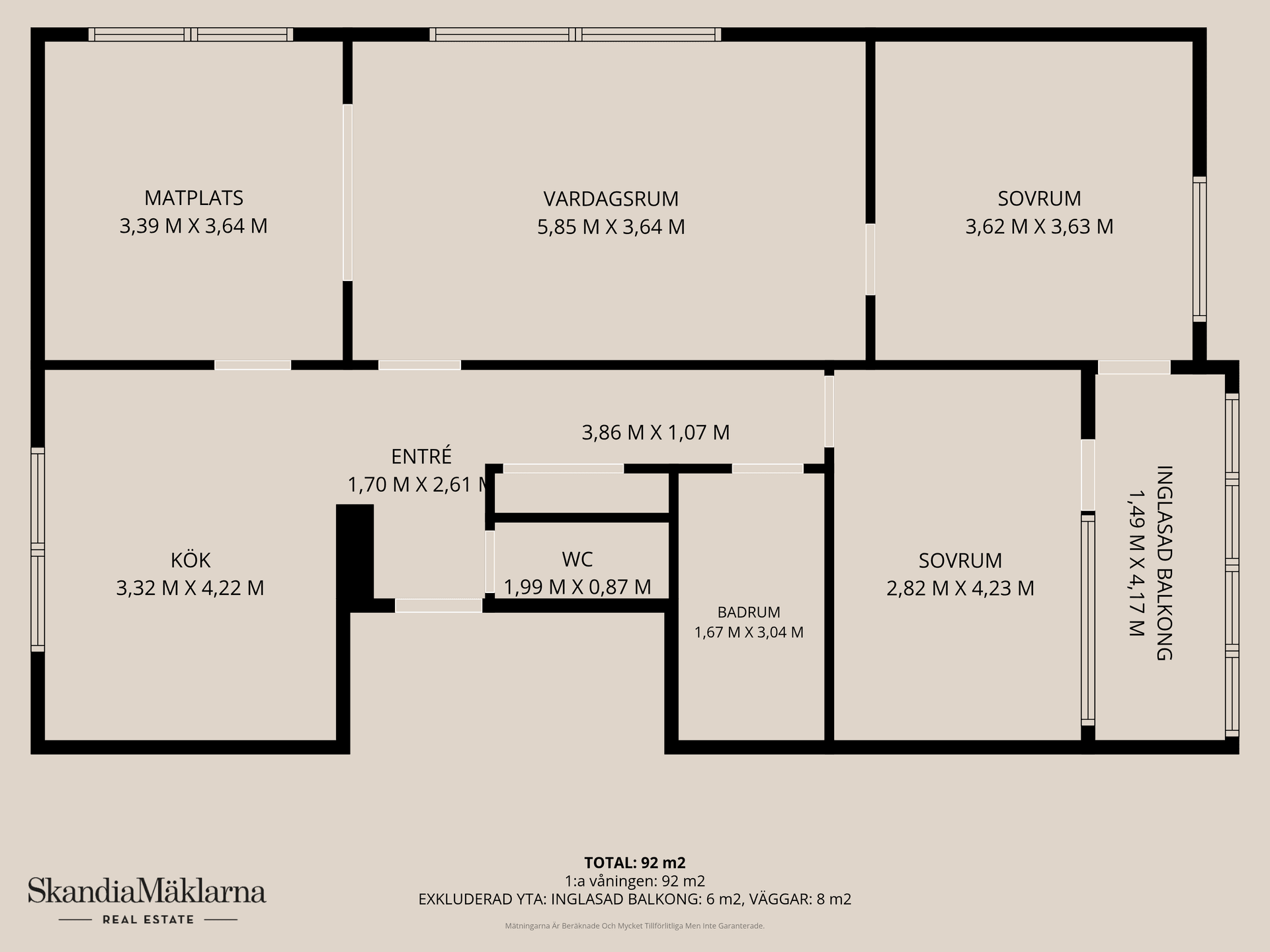 Bostadsrätt, Odalgatan 26, Odal/Vilan, Kristianstad