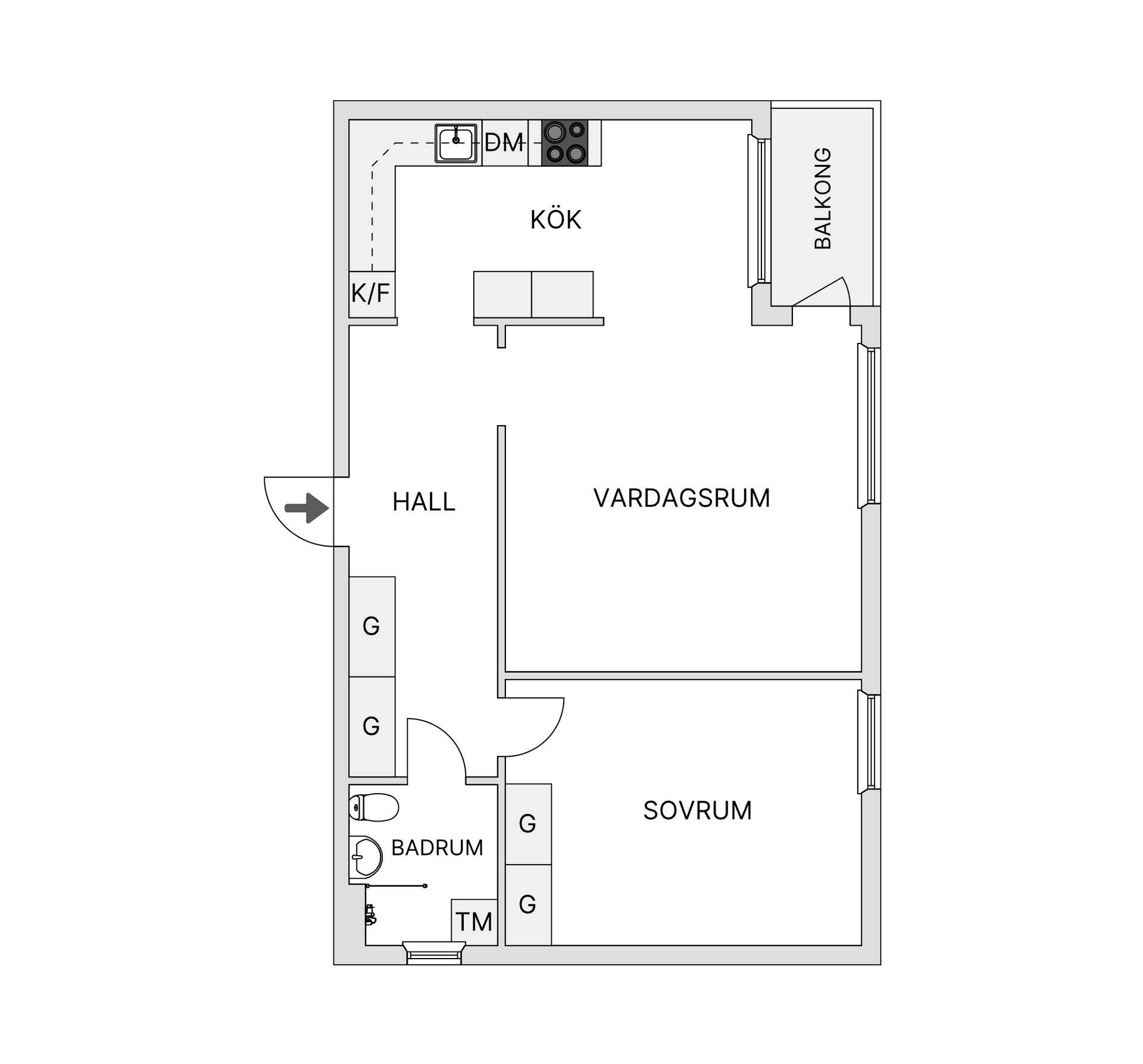 Bostadsrätt, Odensalagatan 57A, Odenslund, Östersund