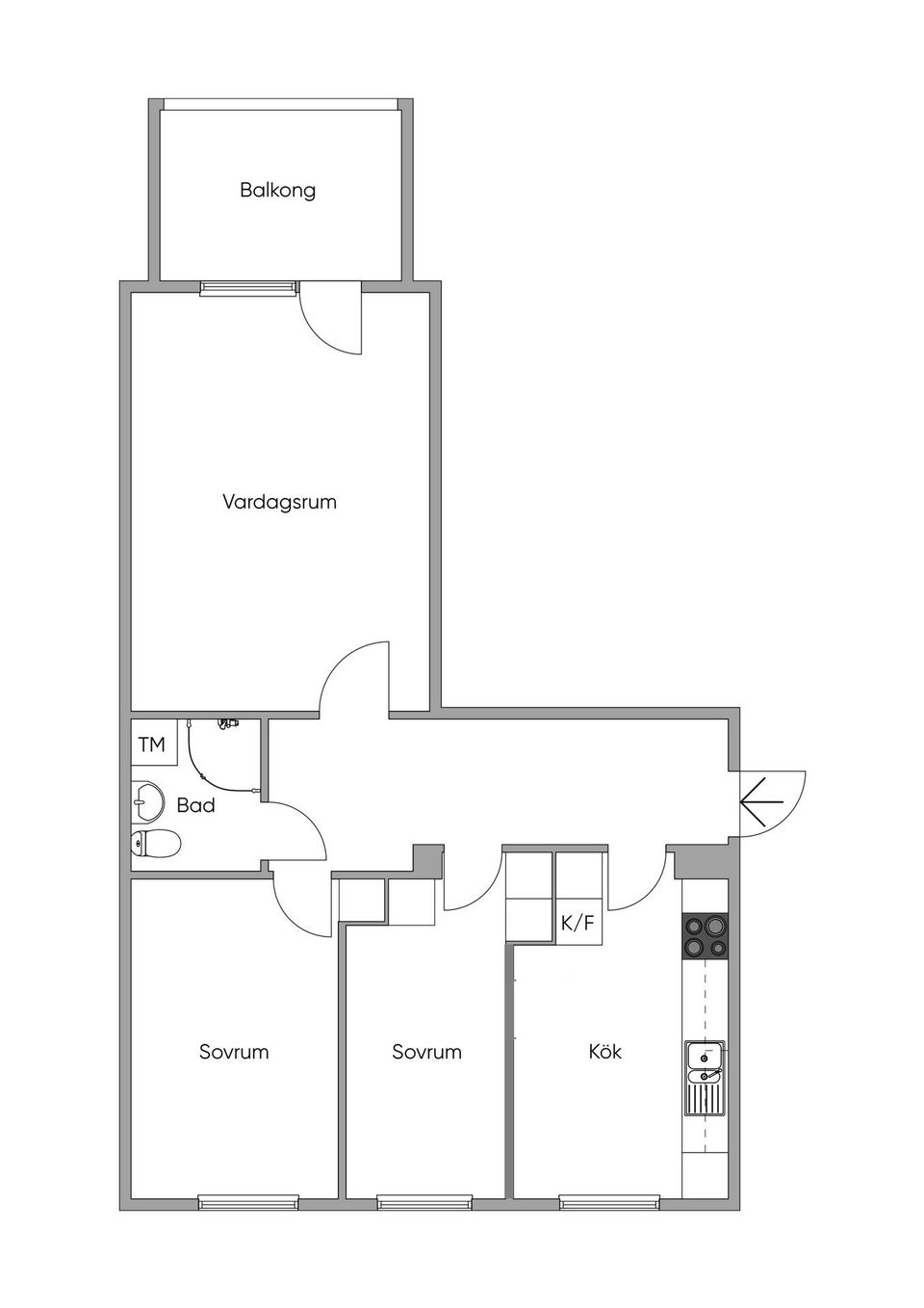 Bostadsrätt, Gussarvsgatan 16A, Centrum, Hedemora