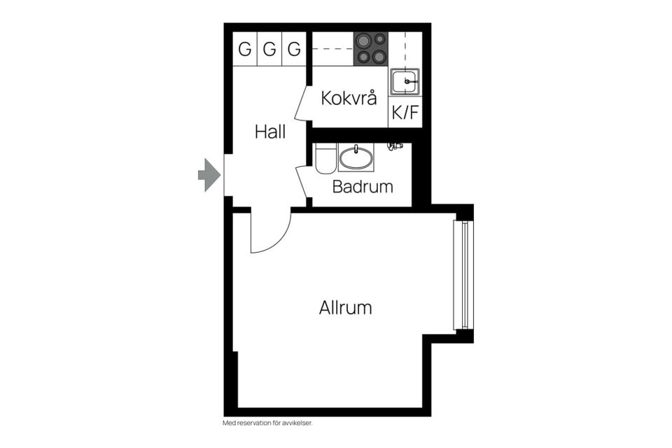 Bostadsrätt, Kullagergatan 7, Sundsvall