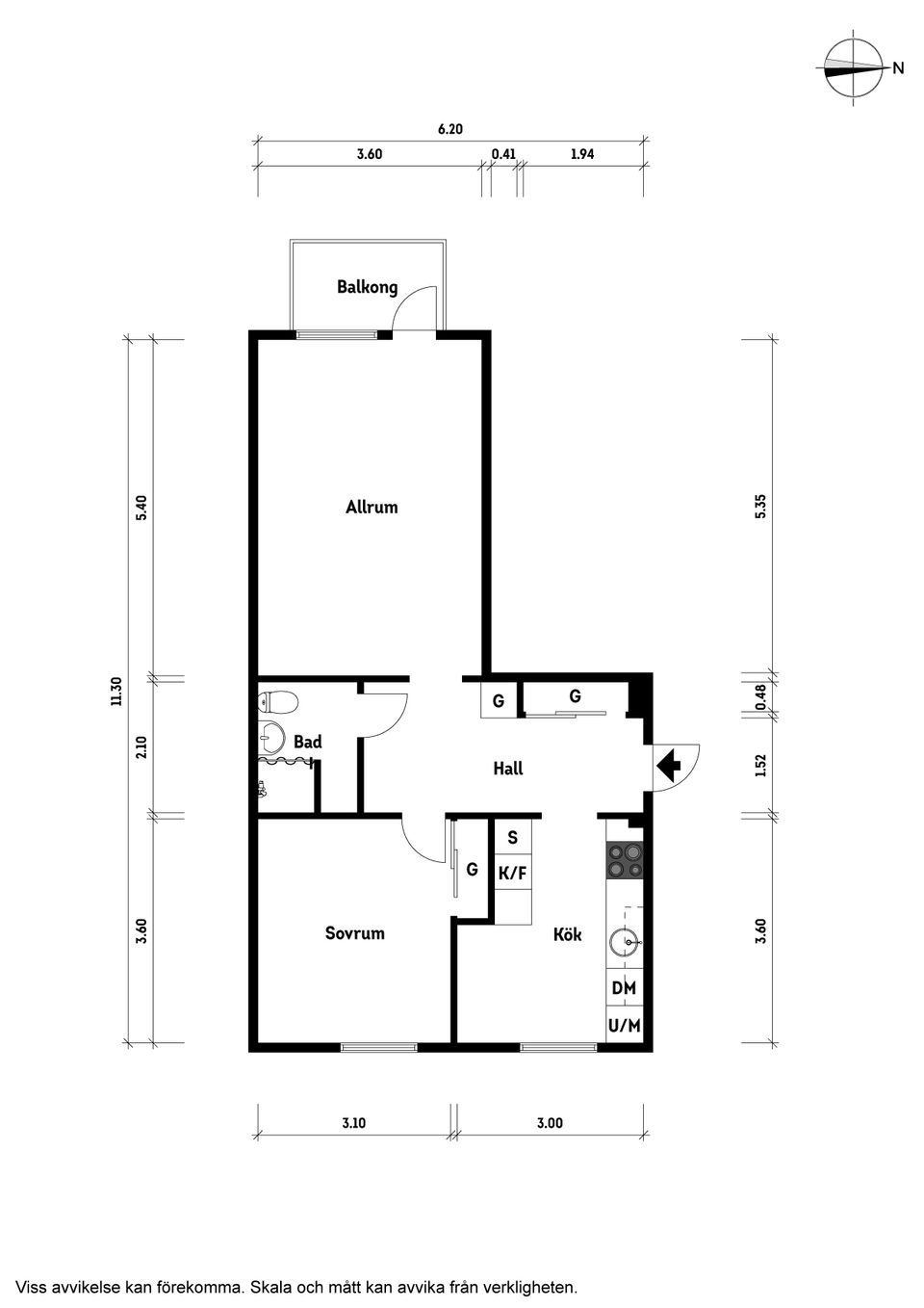 Bostadsrätt, Åbygatan 3c, Klippan