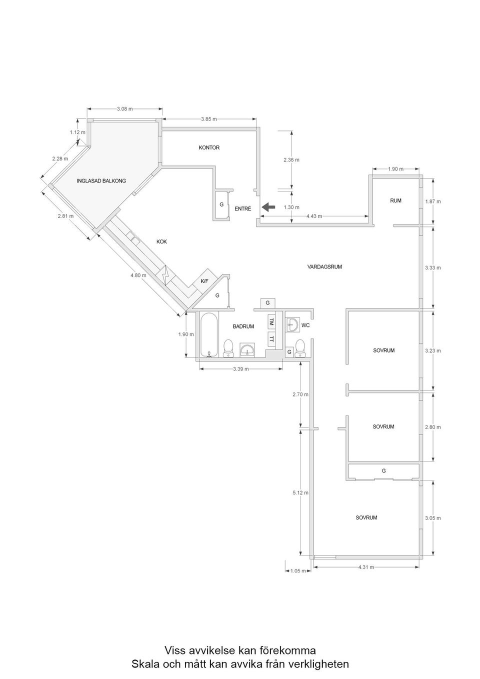 Bostadsrätt, Batterigatan 13, Södra Ekkällan, Linköping