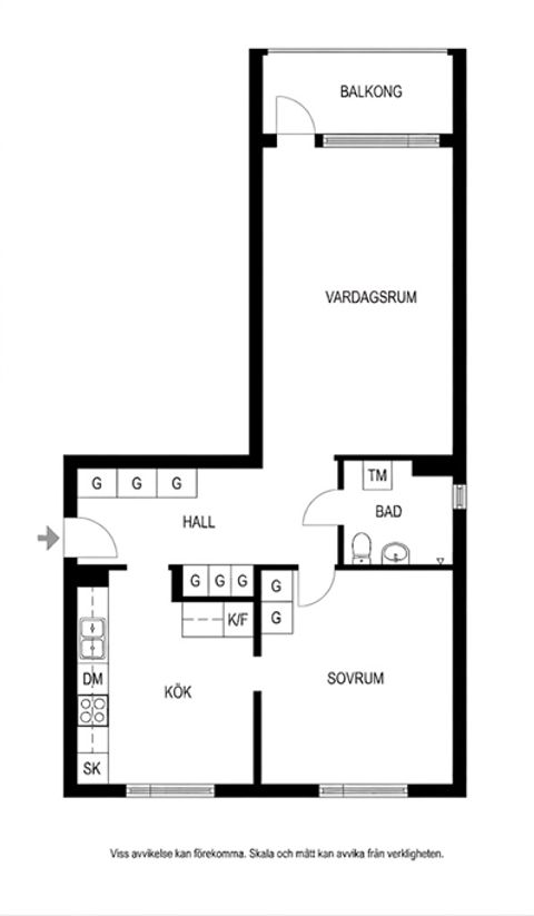 Bostadsrätt, Jakobsgatan 33C, Pettersberg, Västerås