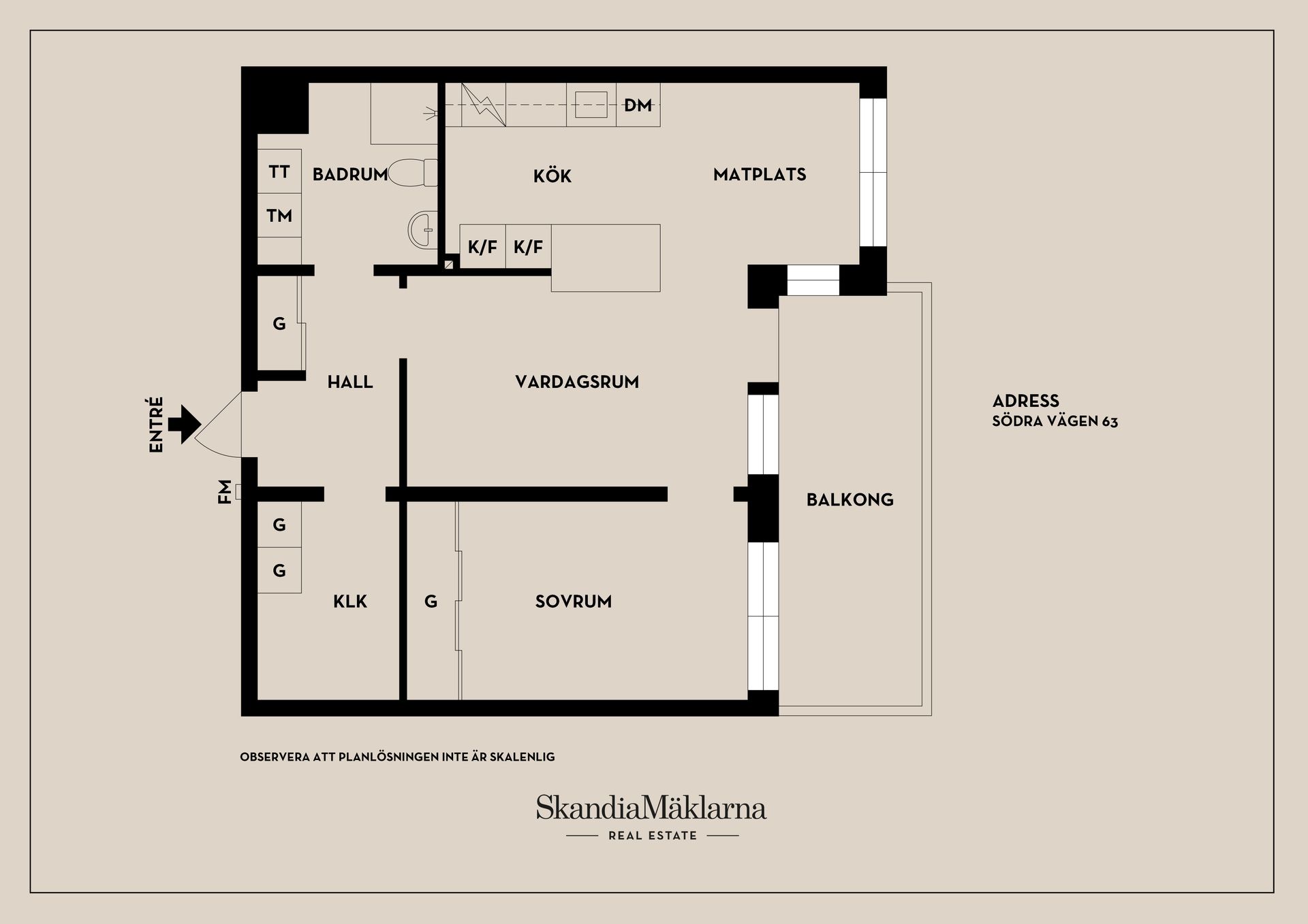 Bostadsrätt, Södra vägen 63, Kvarnholmen, Nacka
