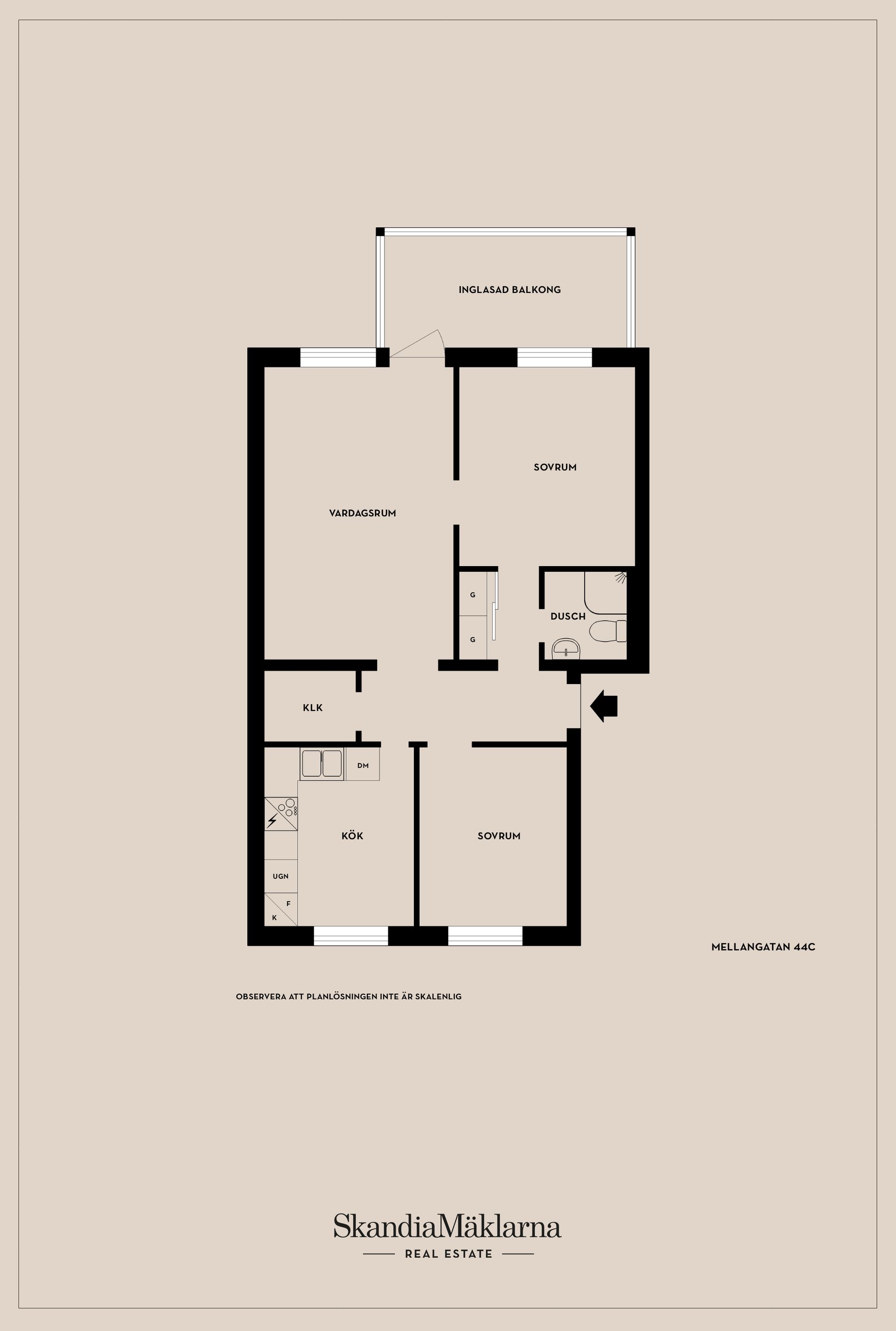 Bostadsrätt, Mellangatan 44C, Liljeholmen, Jönköping
