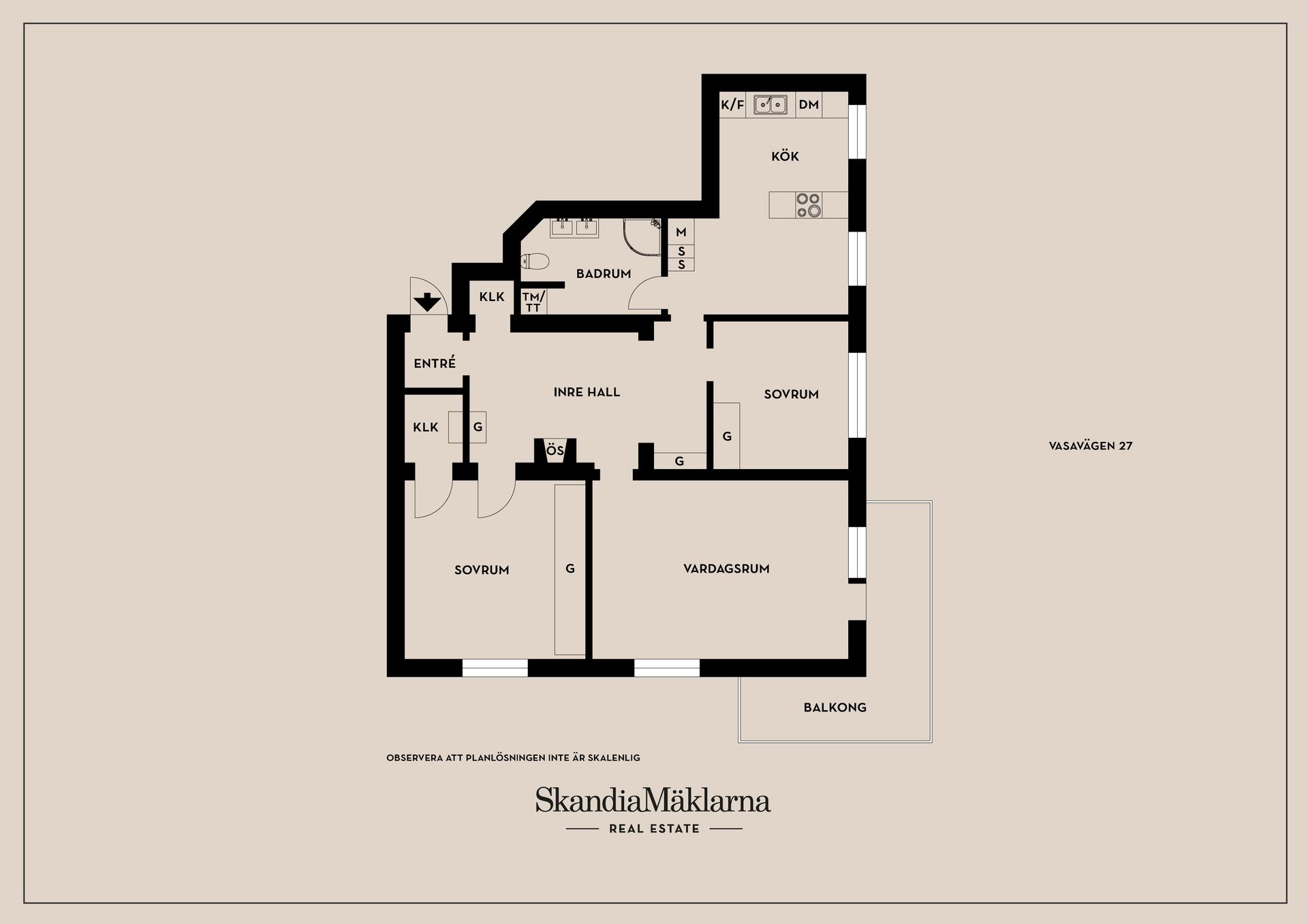 Bostadsrätt, Vasavägen 27, Vasastaden, Linköping