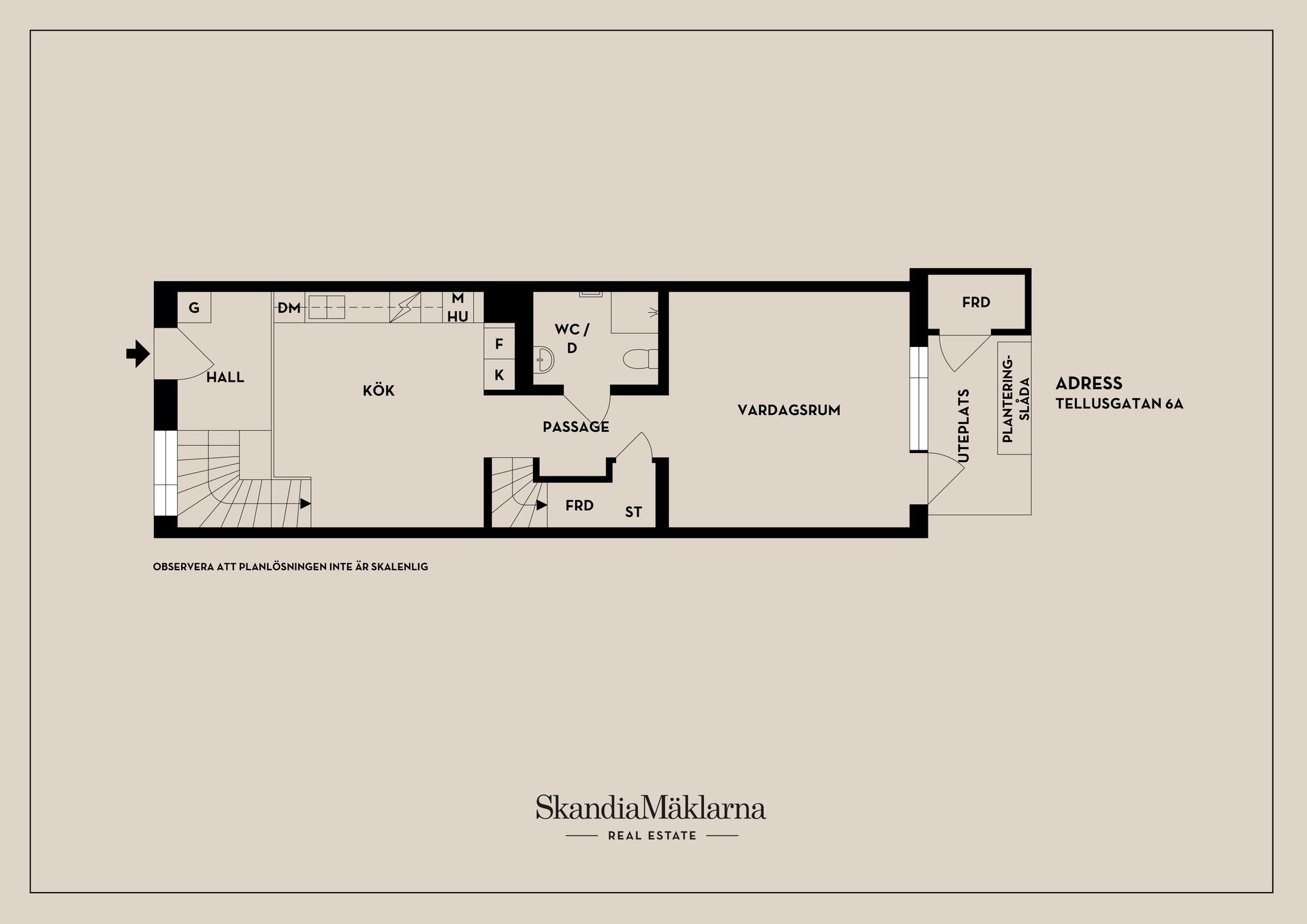 Radhus, Tellusgatan 6A, Telefonplan, Stockholm
