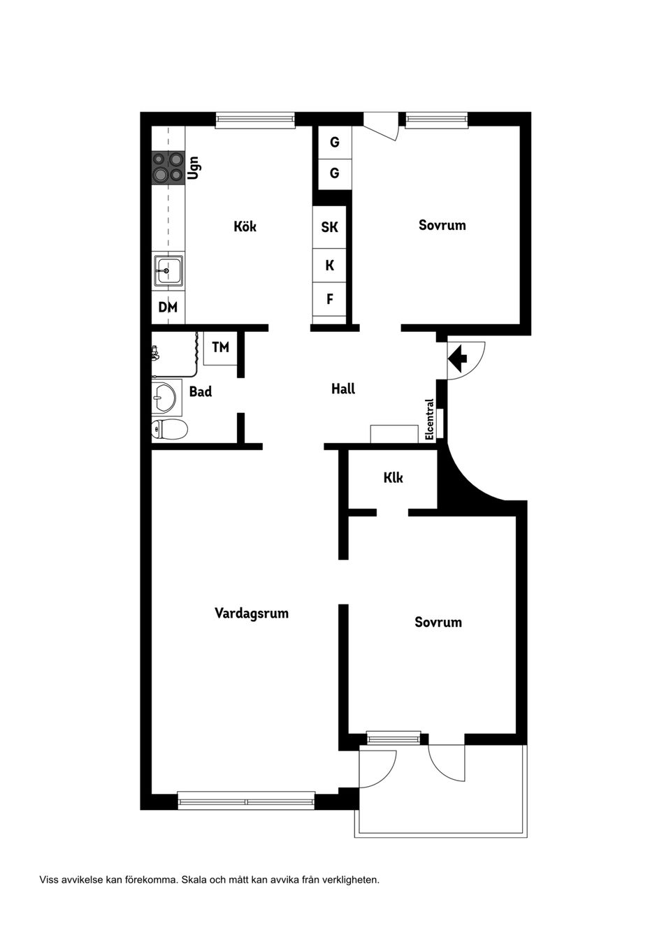 Bostadsrätt, Munkebergsgatan 46, Mjölkudden, Luleå