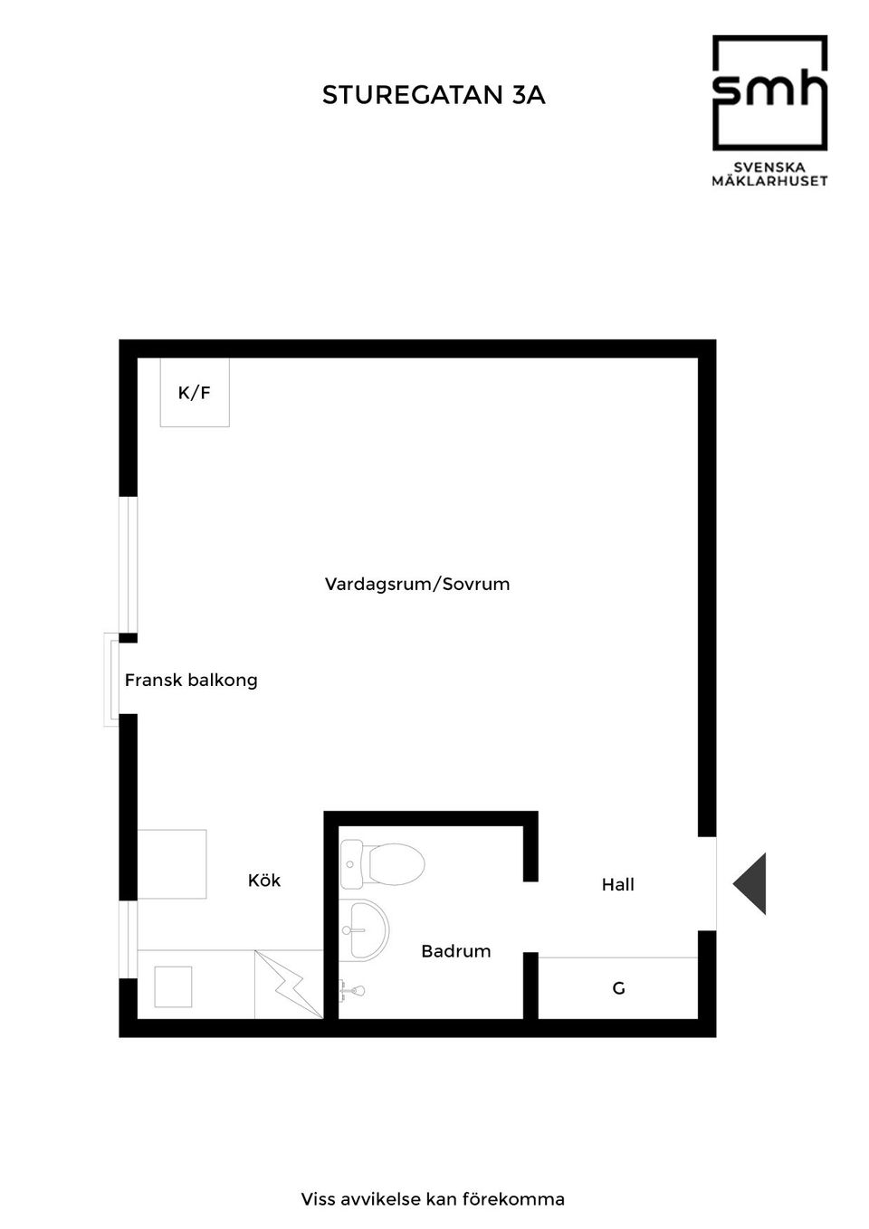Bostadsrätt, Sturegatan 3A, Centrum, Landskrona