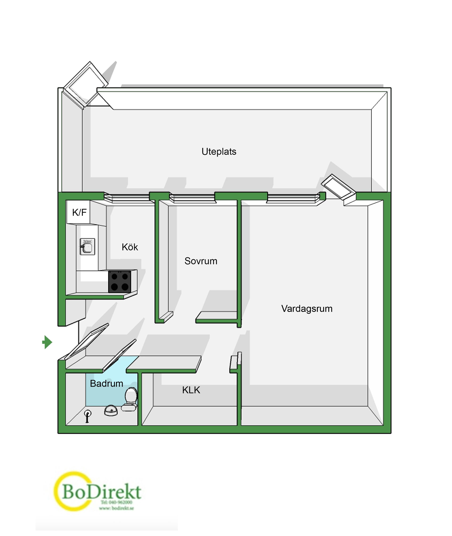 Bostadsrätt, Jägersrovägen 13A, Västra Kattarp / Lönngården, Malmö