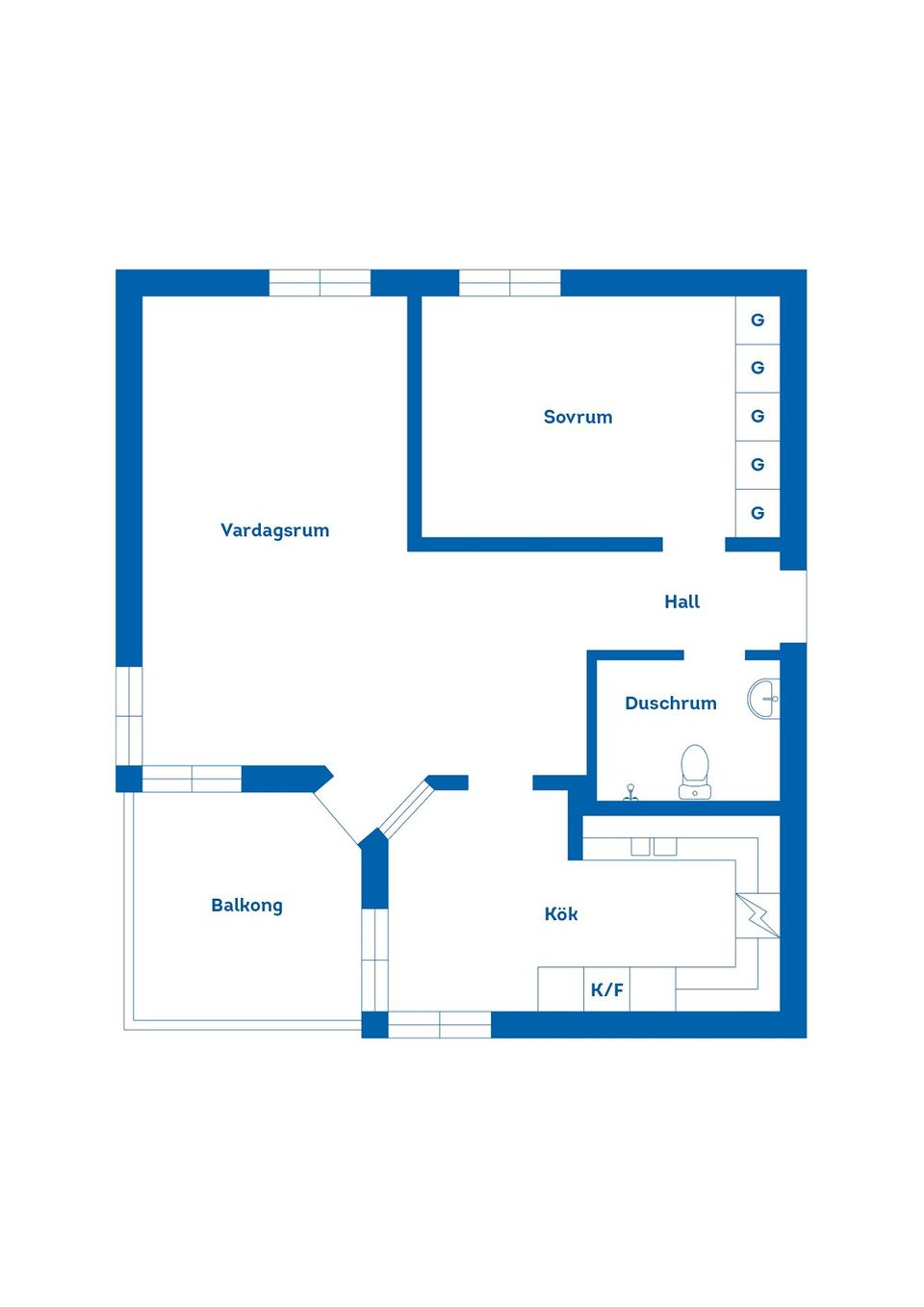 Bostadsrätt, Drottninggatan 4B, Centrum, Mariestad