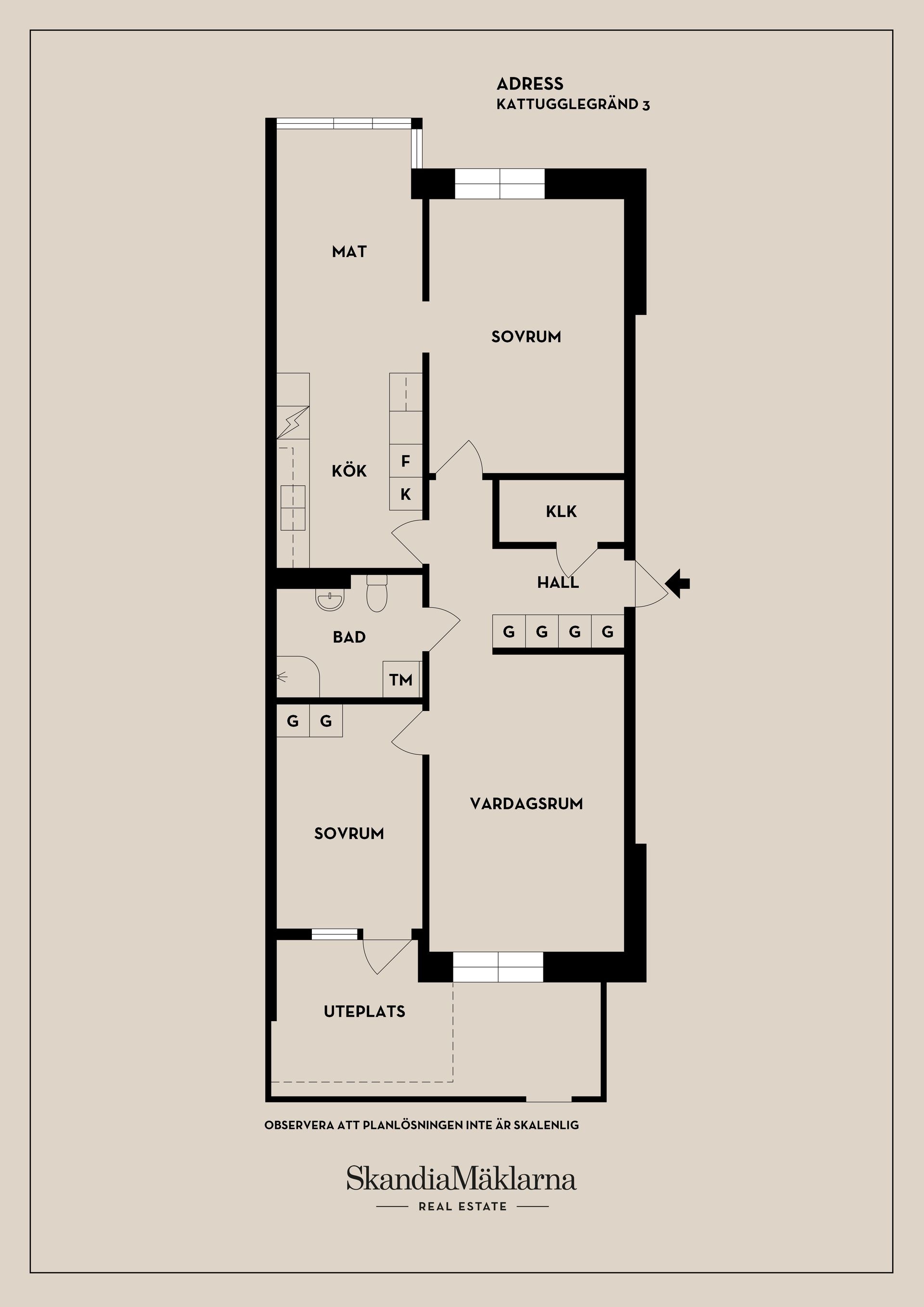 Bostadsrätt, Kattugglegränd 3, Enköping
