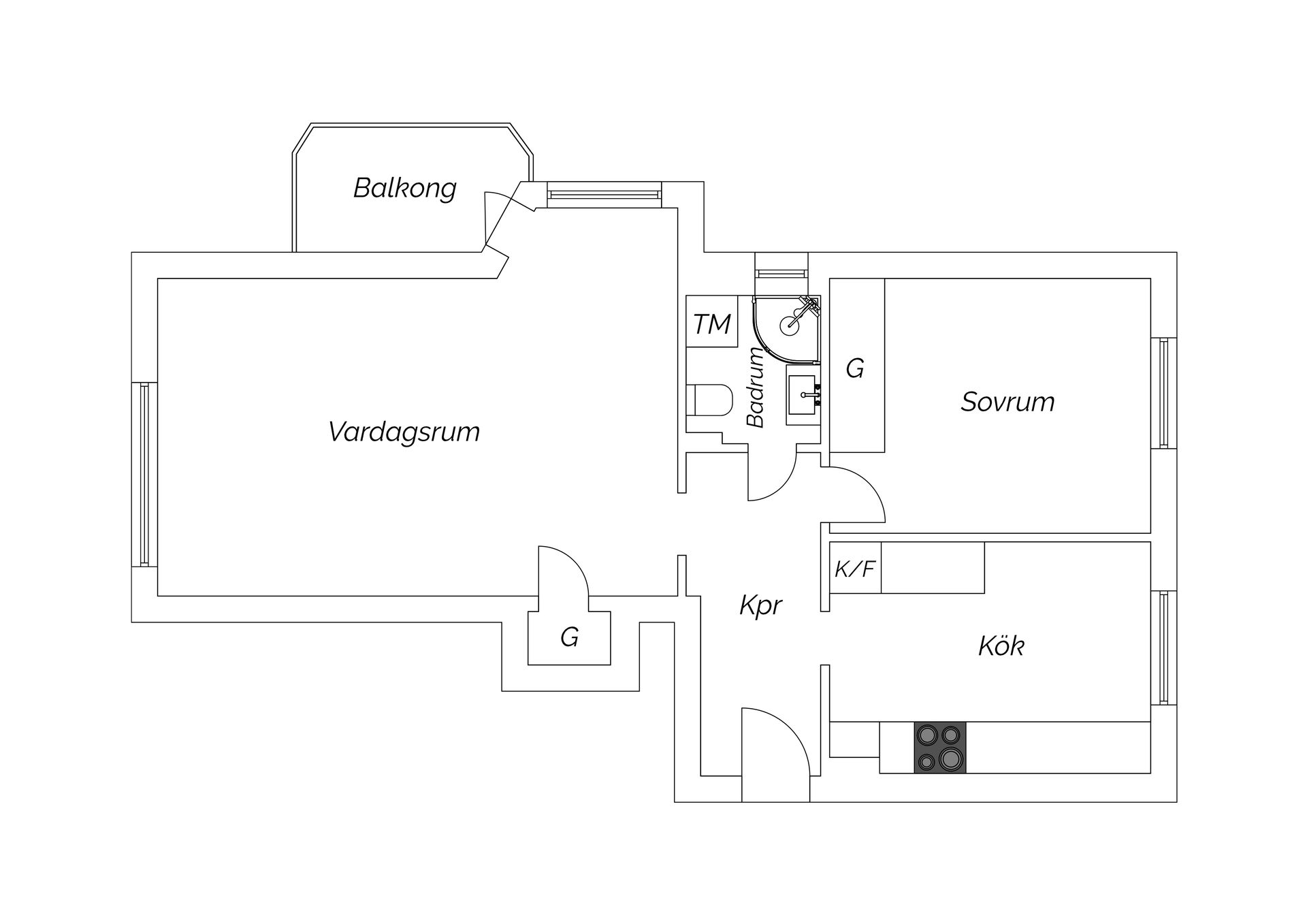 Bostadsrätt, Björneborgsgatan 22B, Östermalm, Sundsvall