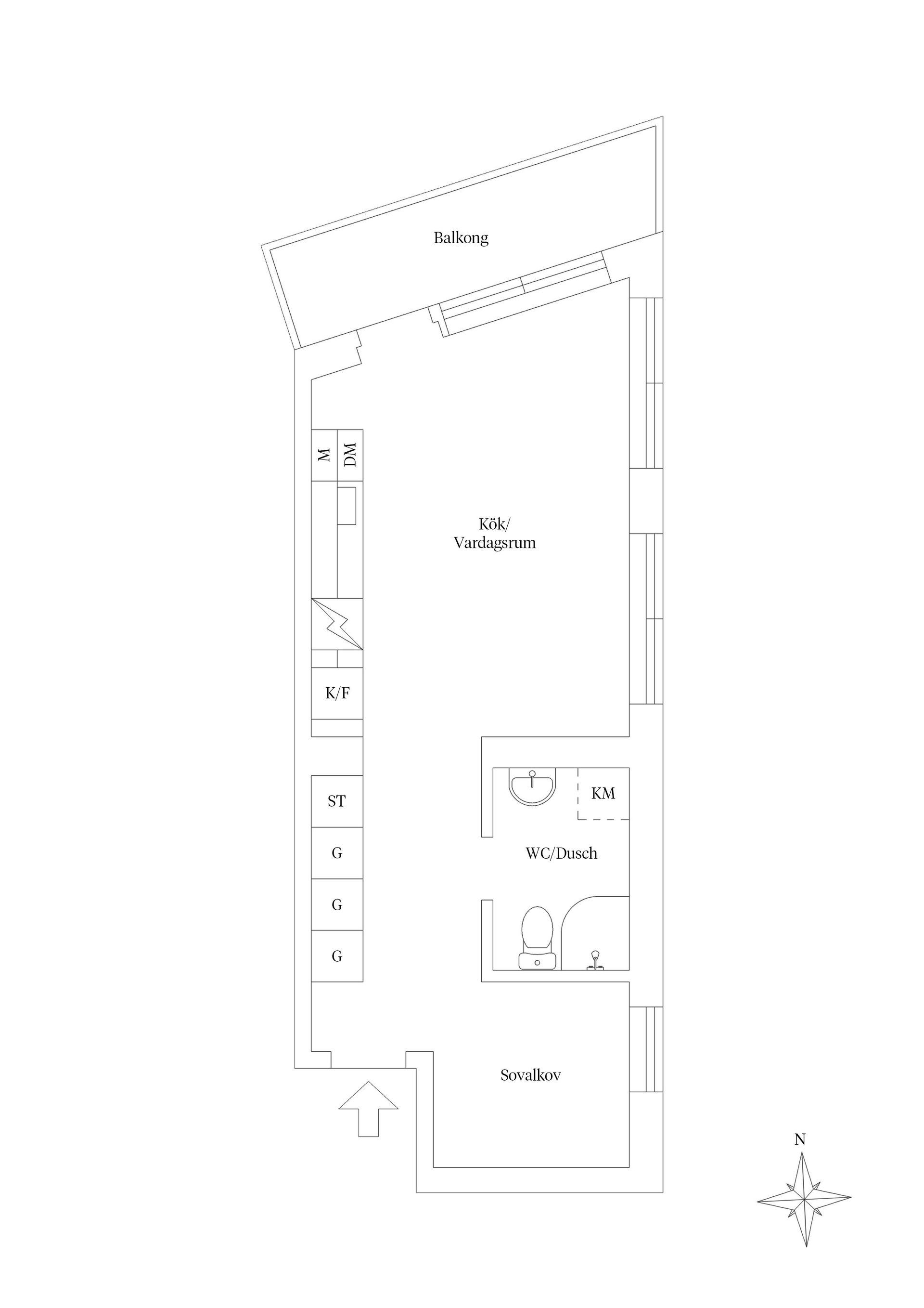 Bostadsrätt, Honnörsgatan 2, Södra Ekkällan, Linköping