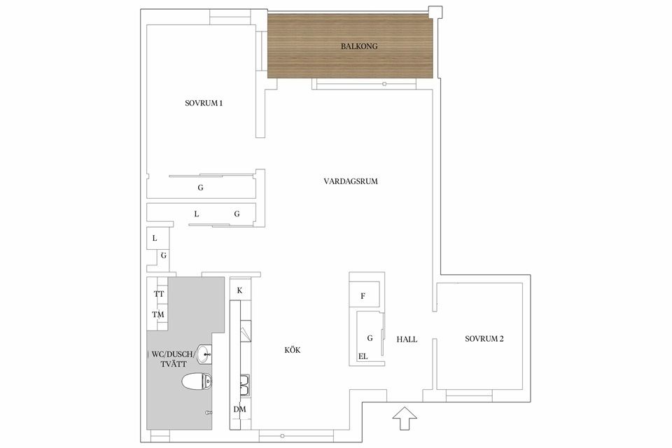 Bostadsrätt, Dartanjangs Gata 14, vån 3, Bromma - Annedal, Stockholm