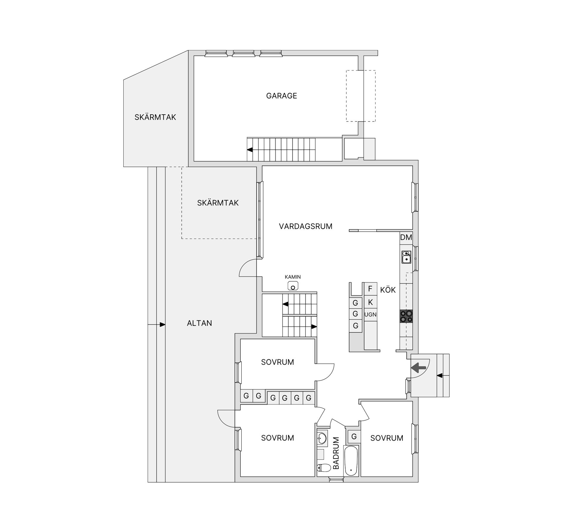 Villa, Oretorpsvägen 9, Vittsjö, Hässleholm