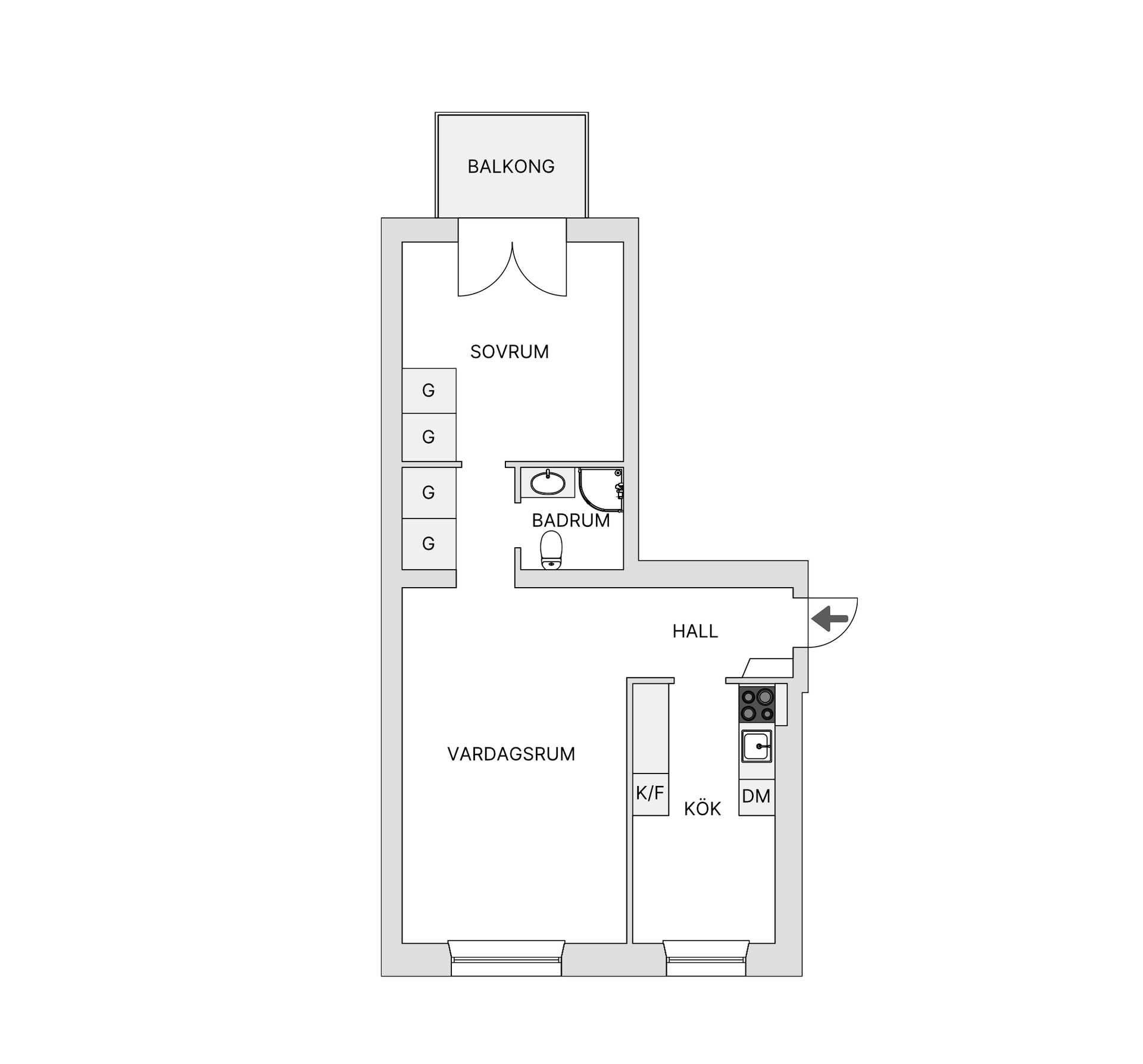 Bostadsrätt, Hövdingagatan 33, Örnsberg/Aspudden, Stockholm