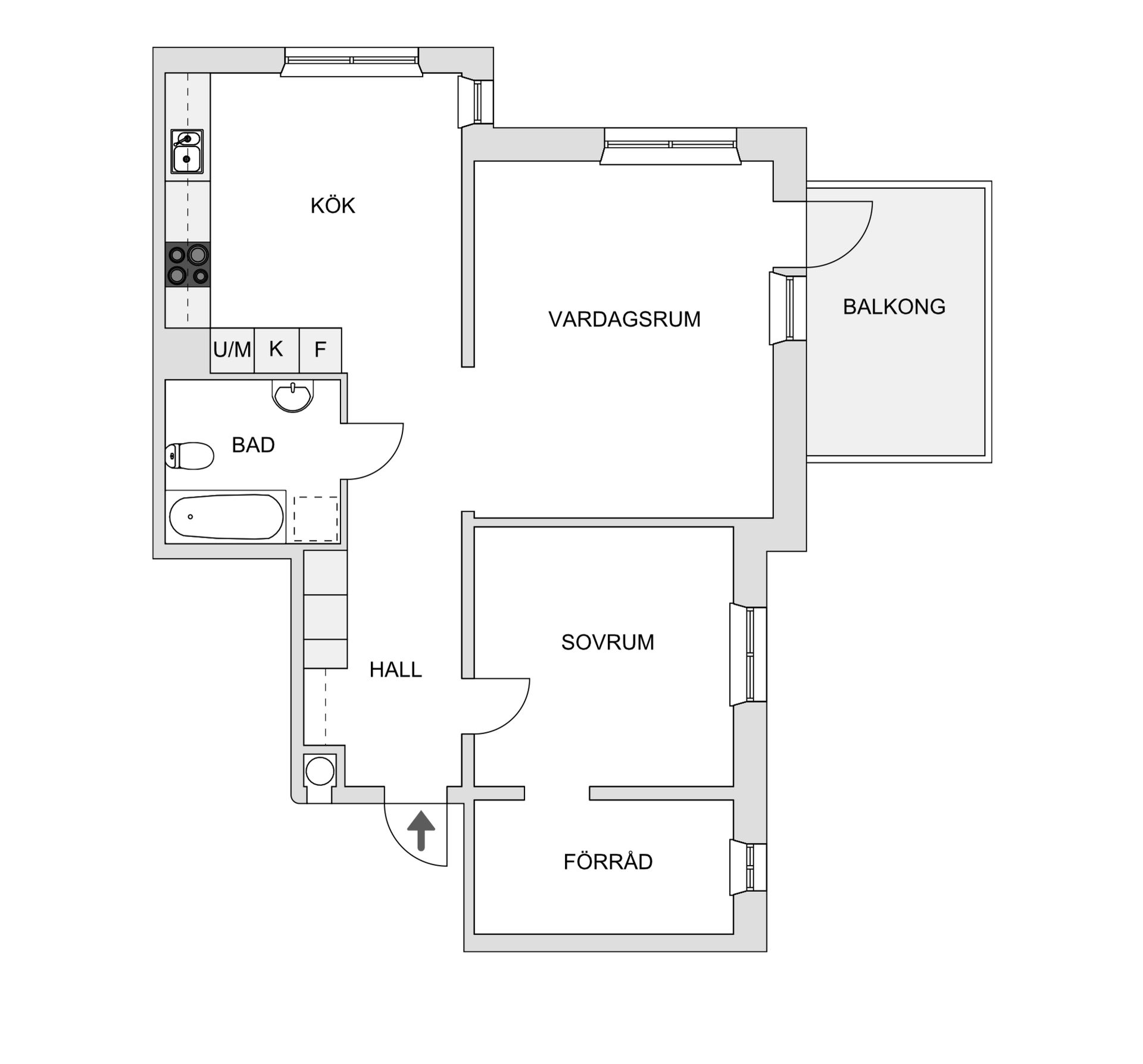 Bostadsrätt, Norrstigen 3, Tuböle, Skellefteå