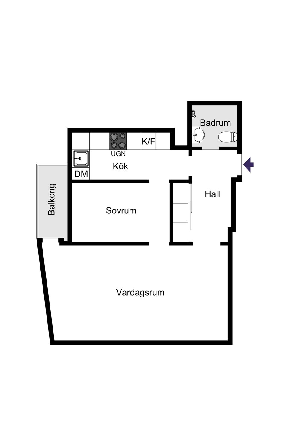 Bostadsrätt, Klippgatan 2, Solna centrum, Solna