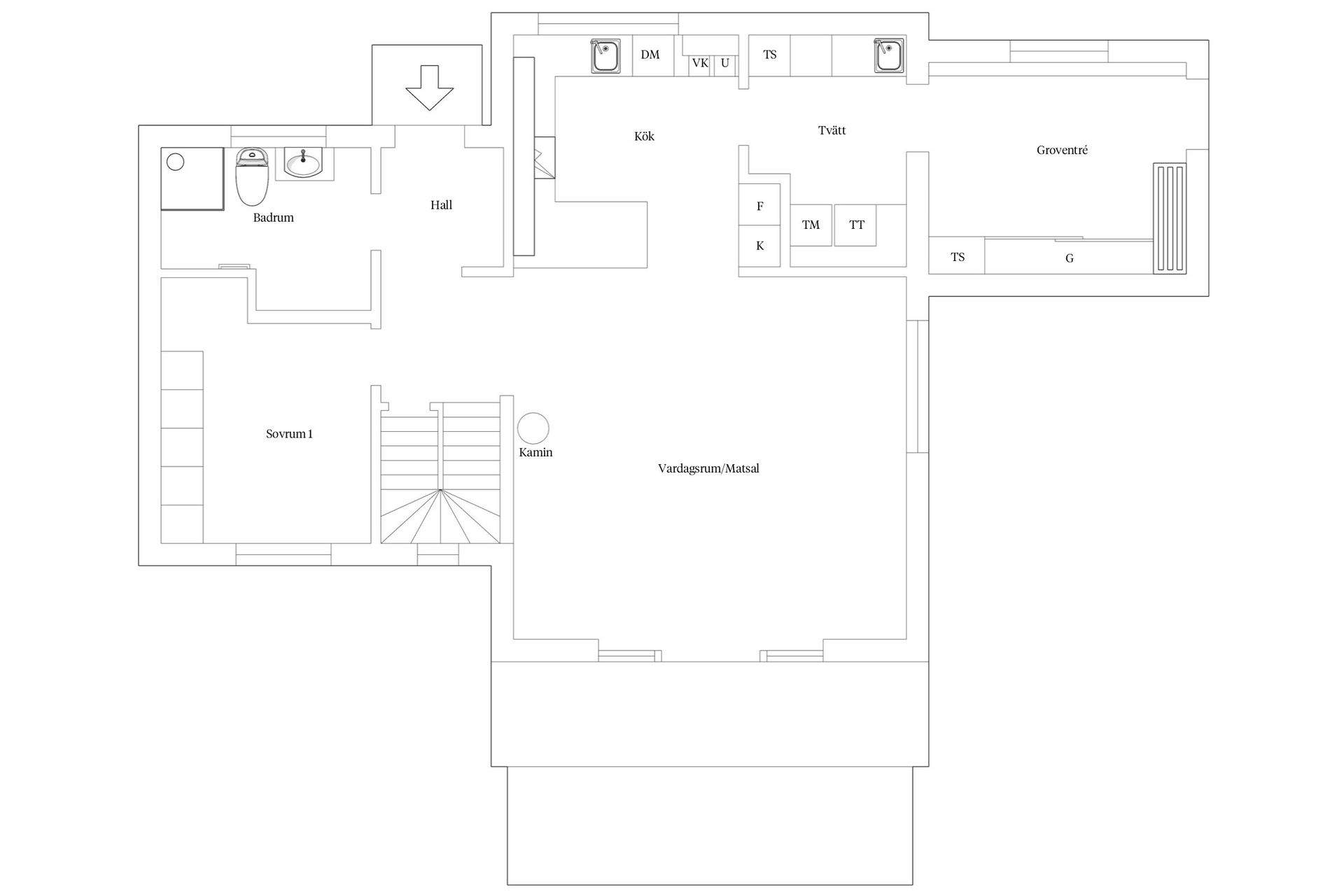 Villa, Radhus, Älvstigen 6B, Duved, Åre