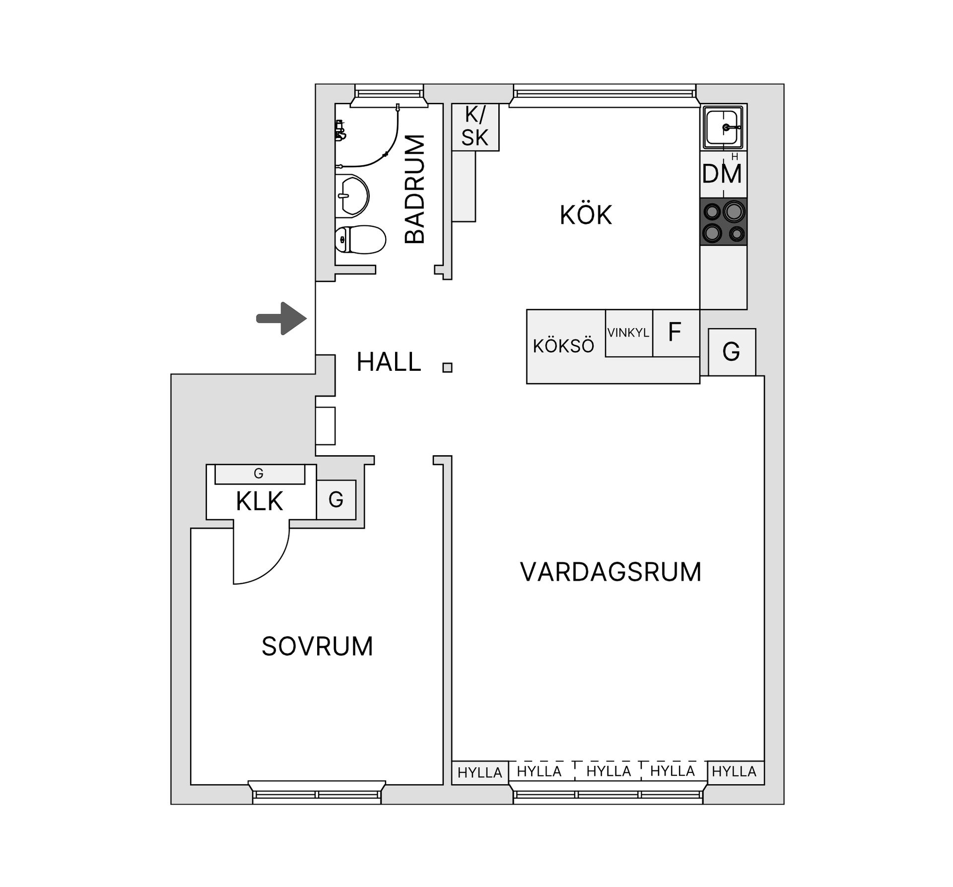Bostadsrätt, Erikslundsgatan 5, Erikslund, Borås