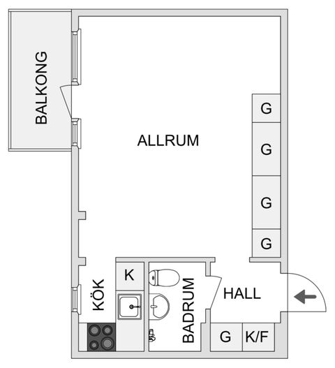 Bostadsrätt, Torggatan 6B, Centrum, Kalix