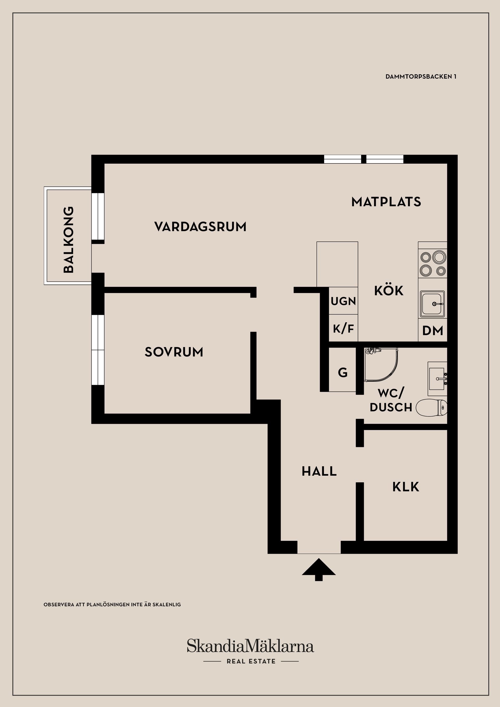 Bostadsrätt, Dammtorpsbacken 1, Rönninge, Salem