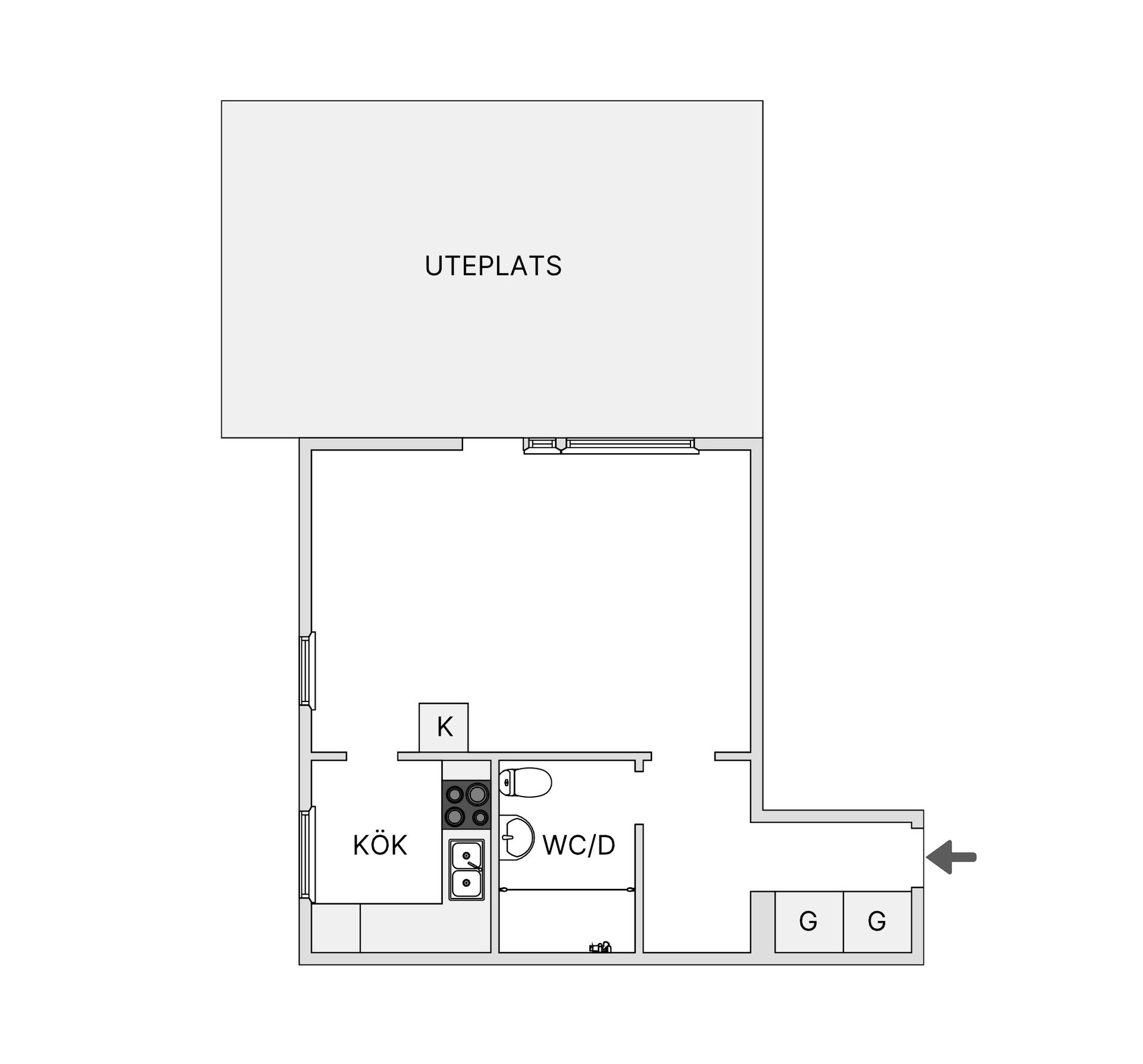 Bostadsrätt, Klorvägen 4A, Bohus, Ale