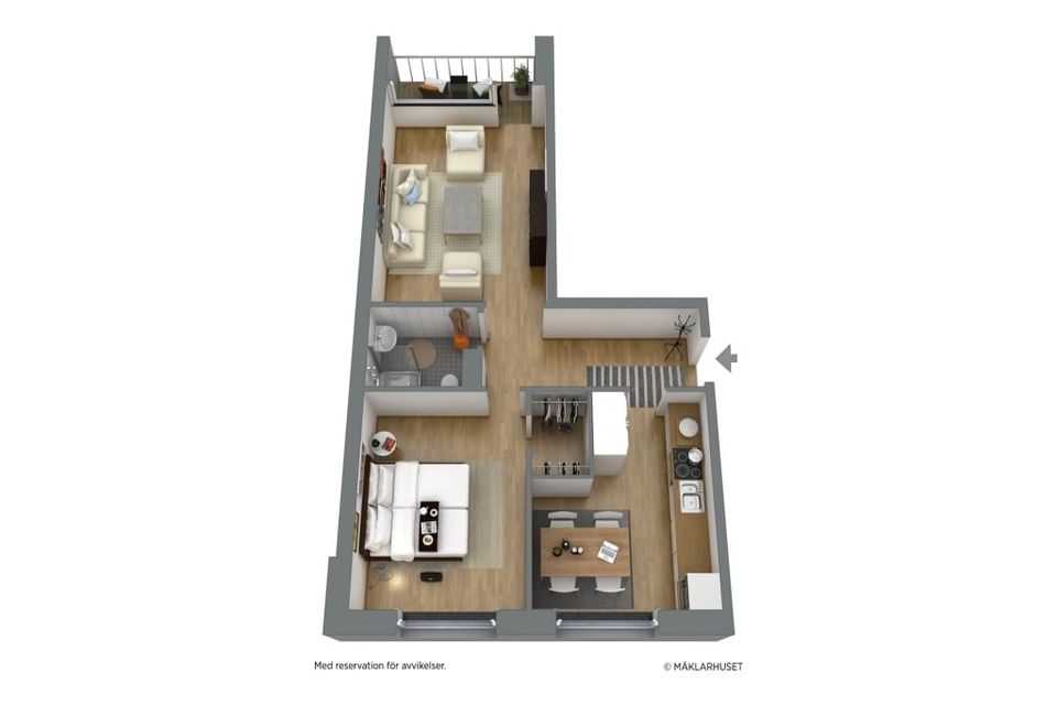 Bostadsrätt, Mellangatan 21 C, Timrå centrum, Timrå