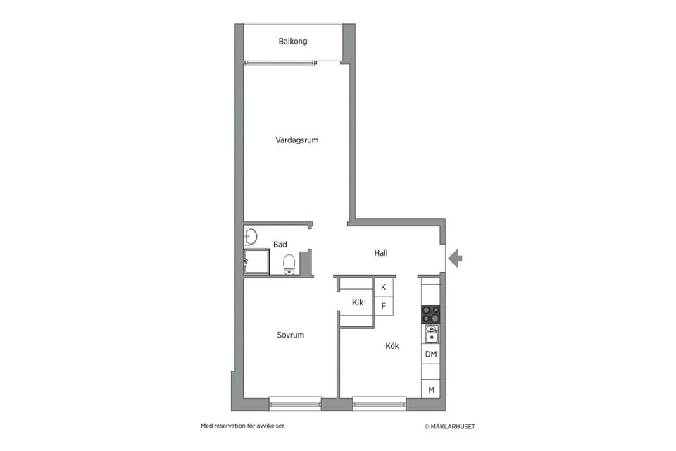 Bostadsrätt, Mellangatan 21 C, Timrå centrum, Timrå