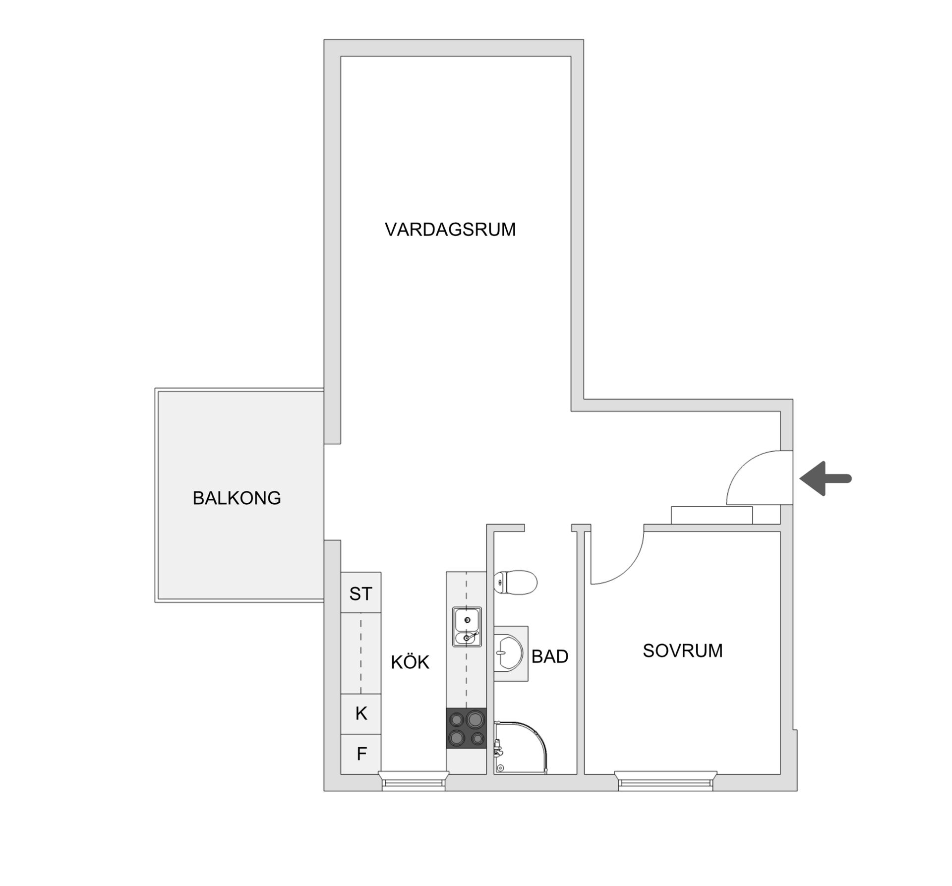 Bostadsrätt, Torsgatan 17F, Alhem, Skellefteå