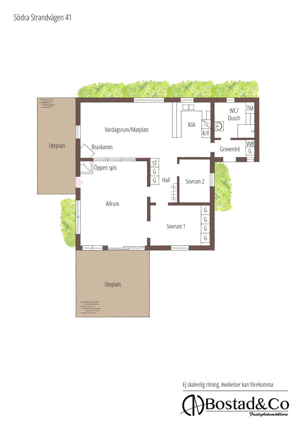Villa, Södra Strandvägen 41, Mellbystrand, Laholm