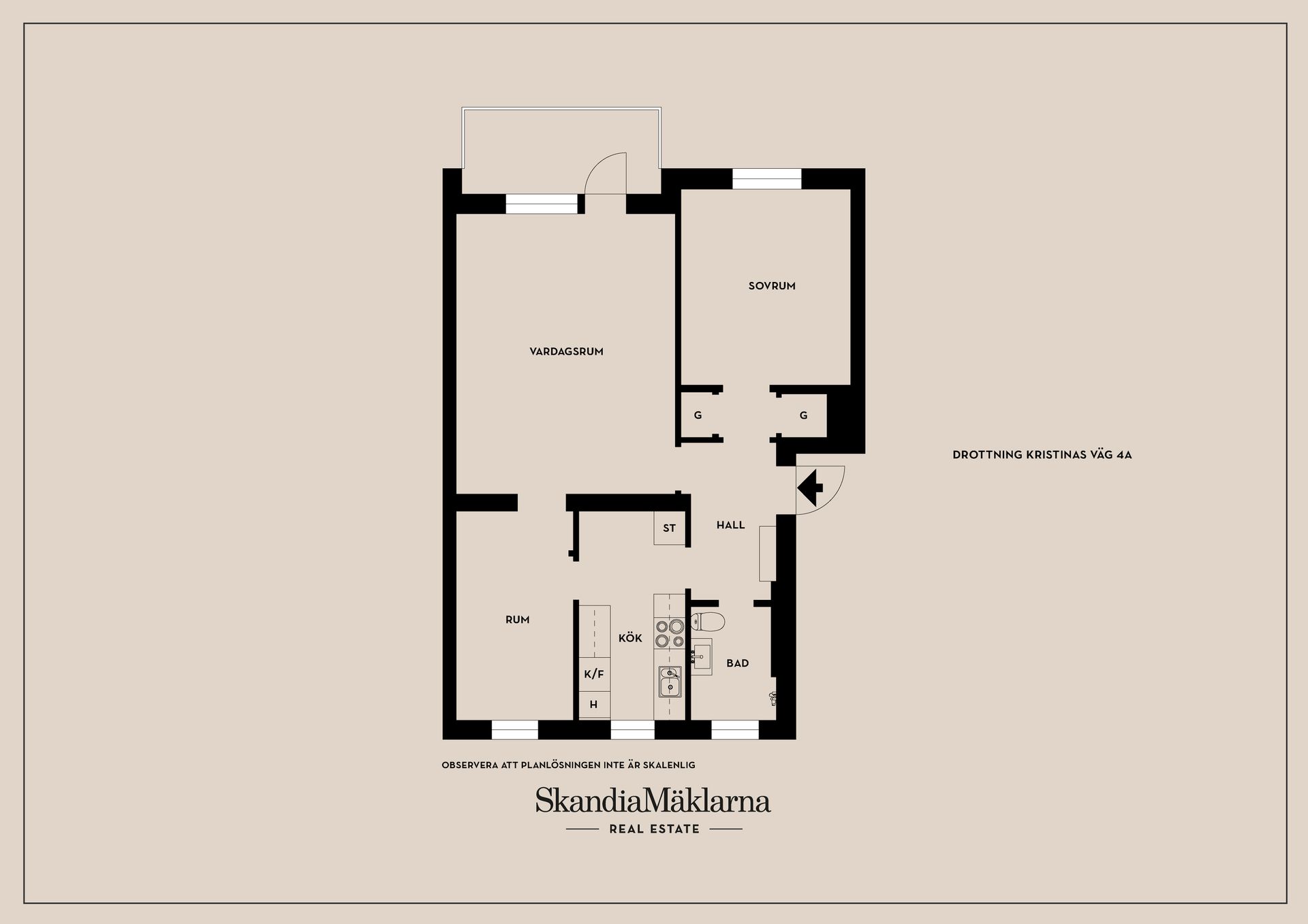Bostadsrätt, Drottning Kristinas väg 4A, Sundsta, Karlstad