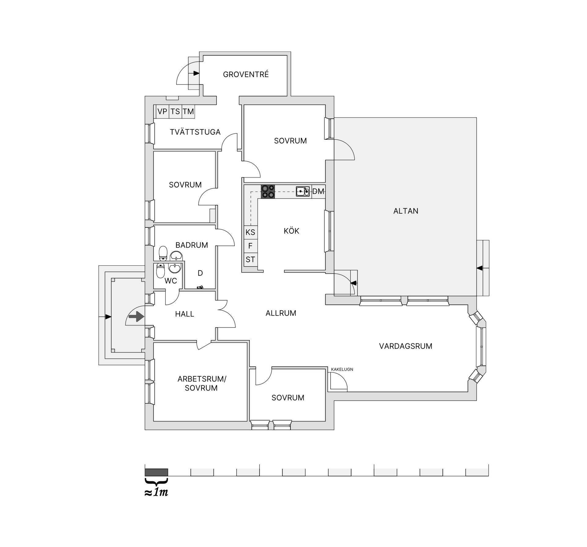 Villa, Alfsgårdsvägen 12, Sätila, Mark
