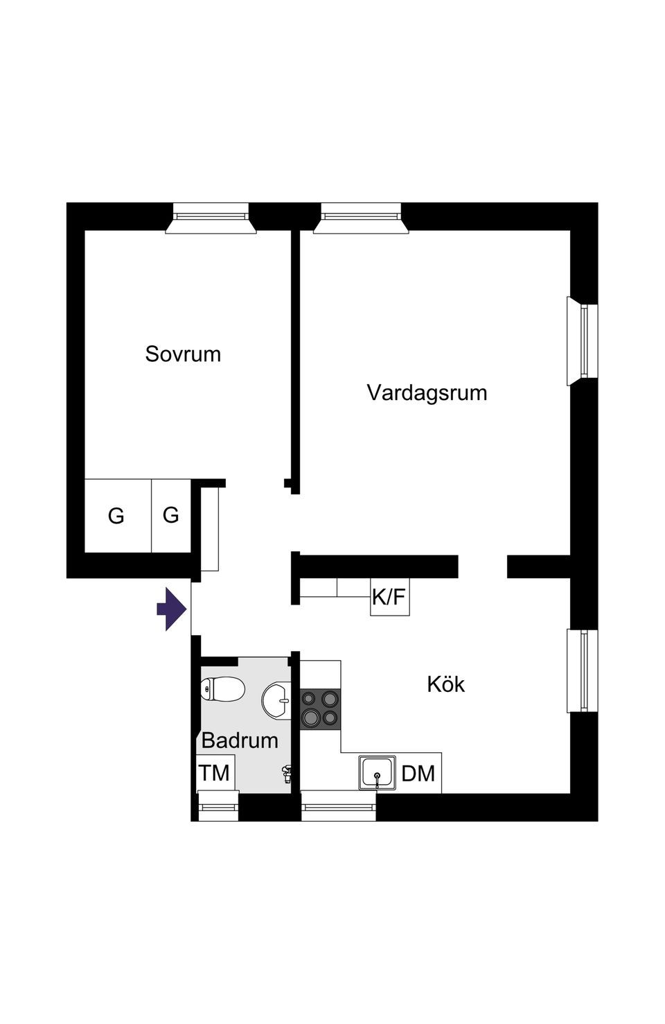 Bostadsrätt, Mellanbergsvägen 19, Hökmossen/Telefonplan, Stockholm